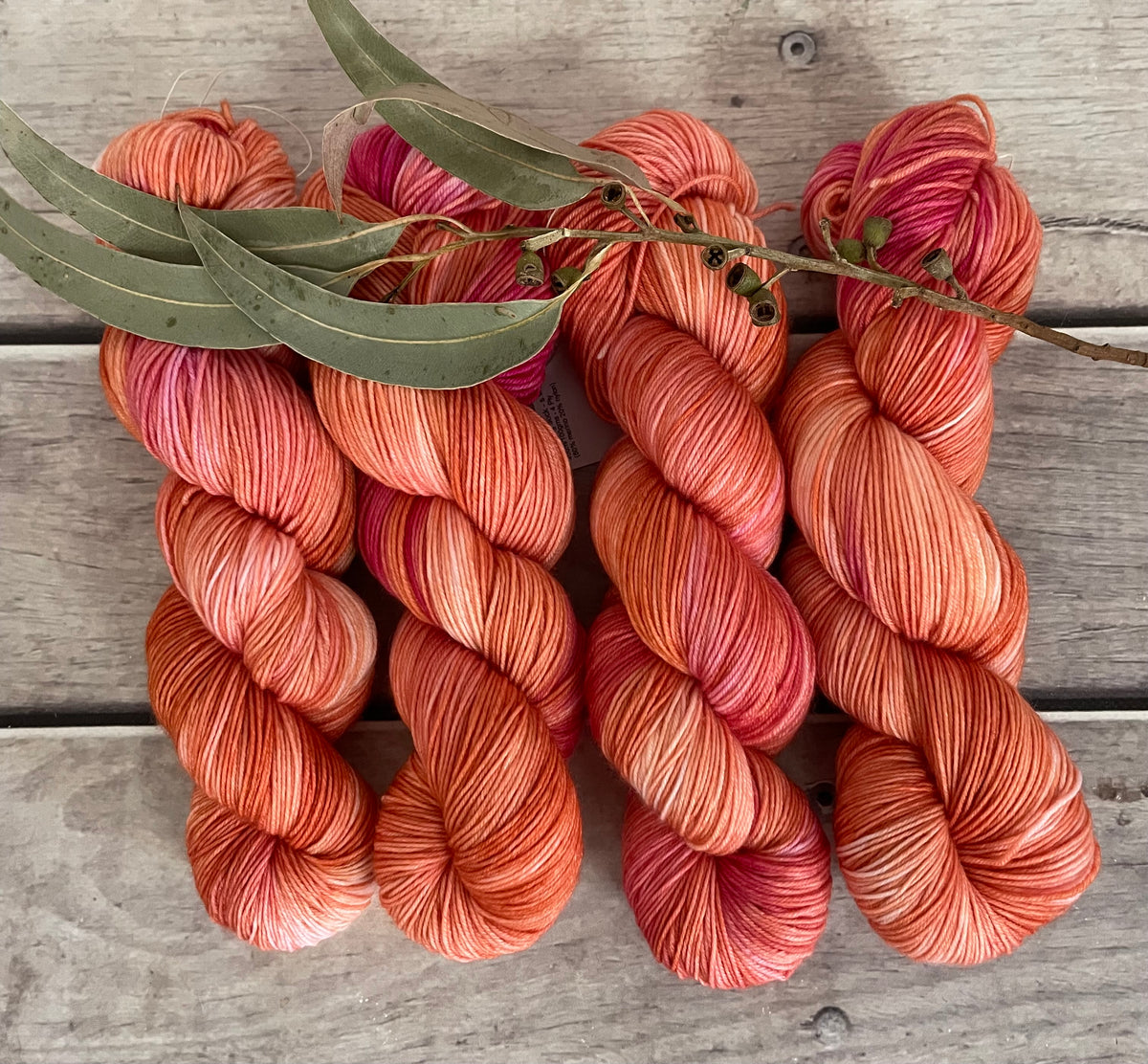 Sherbet Dream ooak - 4 ply merino/ nylon sock yarn- Darjeeling