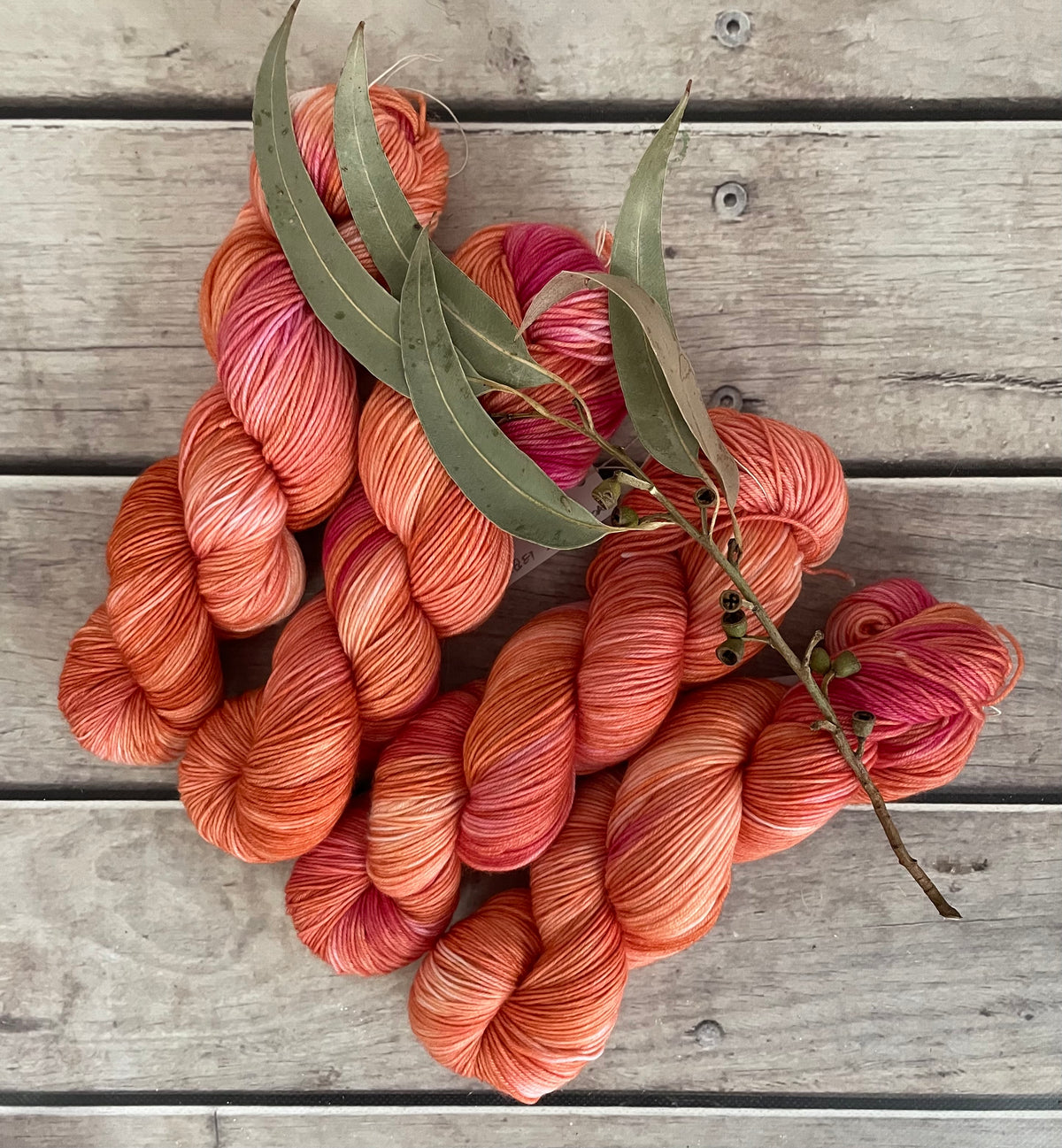 Sherbet Dream ooak - 4 ply merino/ nylon sock yarn- Darjeeling