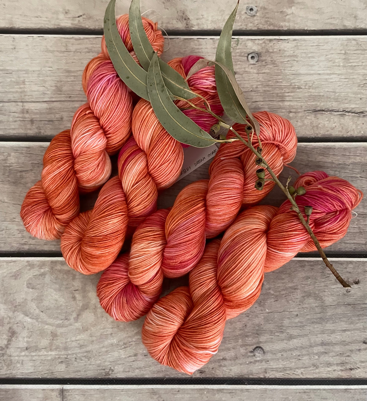 Sherbet Dream ooak - 4 ply merino/ nylon sock yarn- Darjeeling