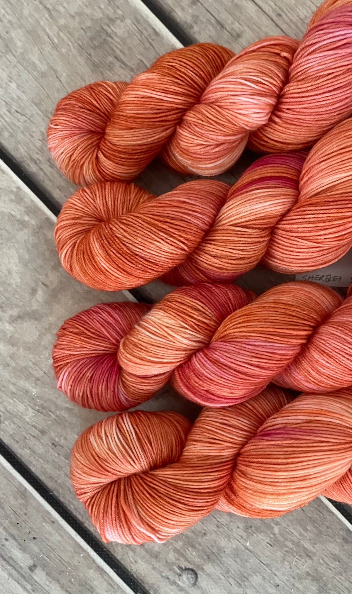 Sherbet Dream ooak - 4 ply merino/ nylon sock yarn- Darjeeling