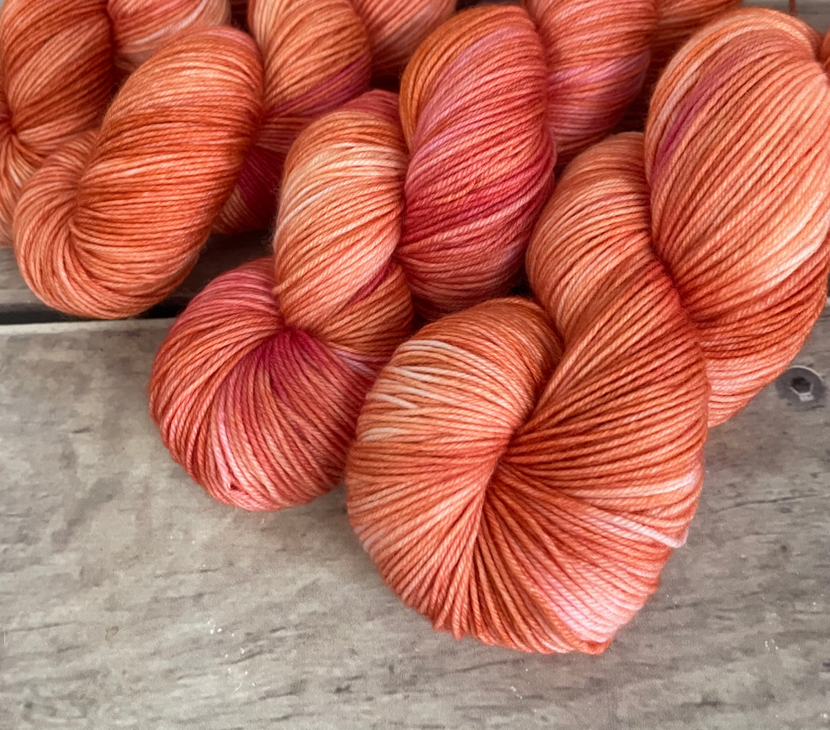 Sherbet Dream ooak - 4 ply merino/ nylon sock yarn- Darjeeling