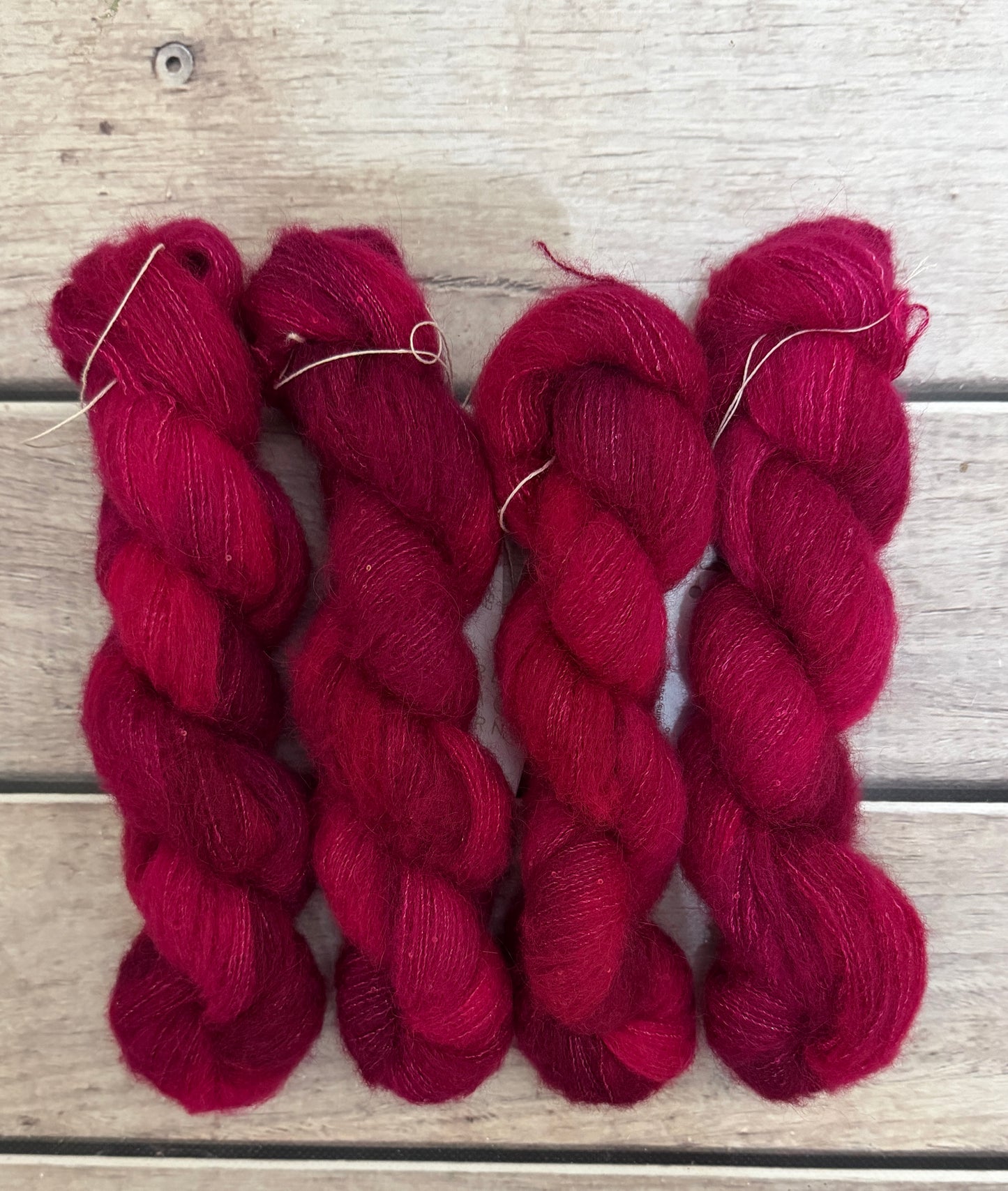 Bush Berries - 3 ply baby alpaca/silk/sequins - Nilgiri