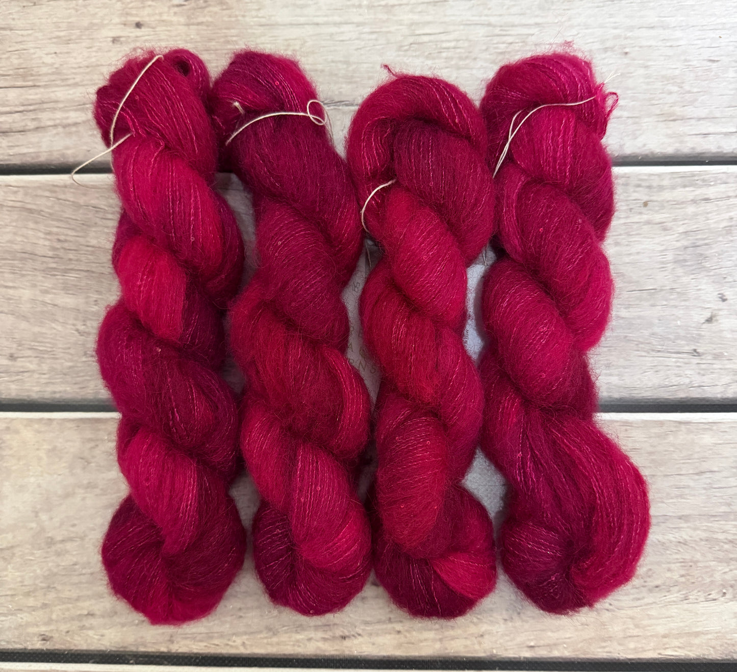 Bush Berries - 3 ply baby alpaca/silk/sequins - Nilgiri
