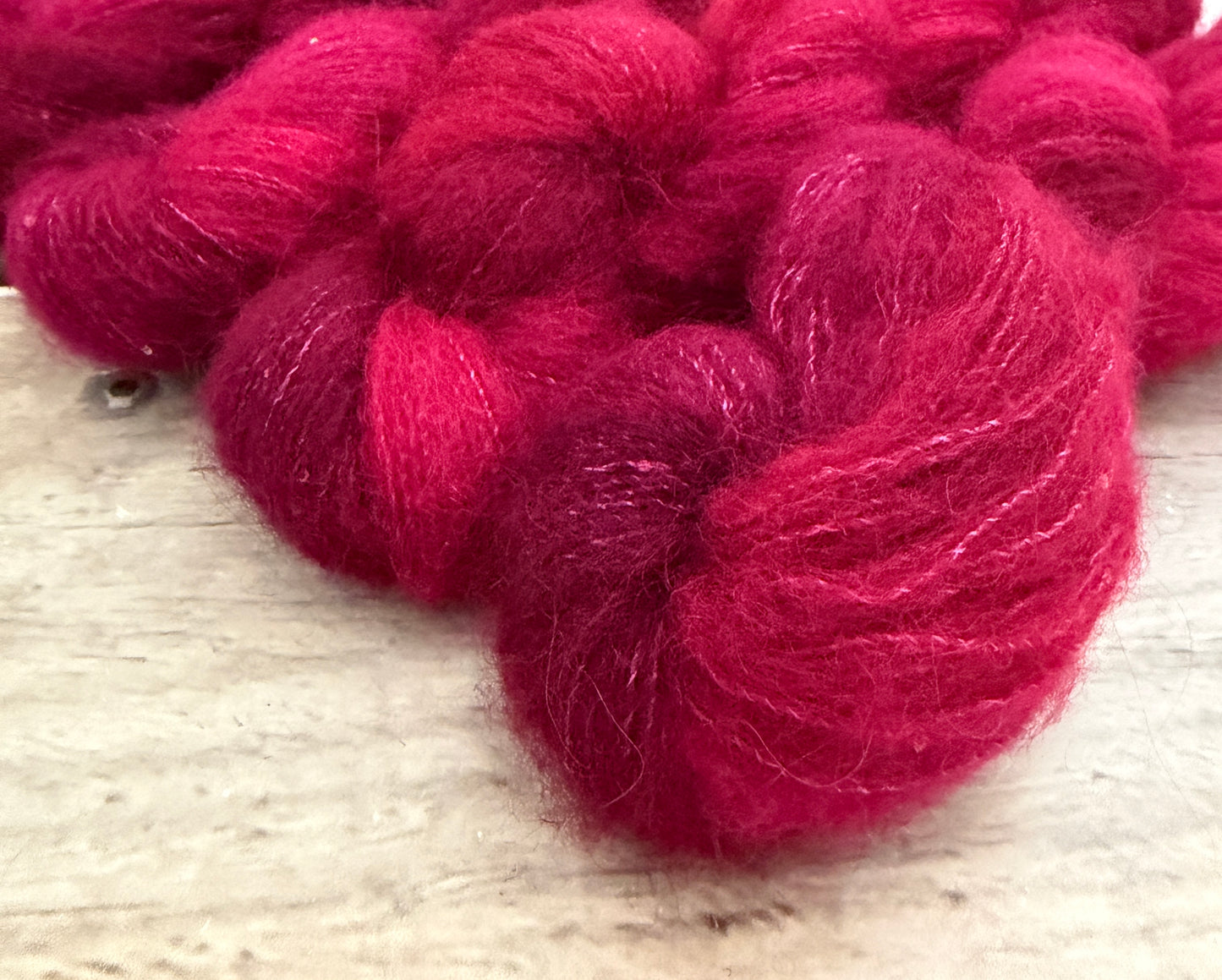 Bush Berries - 3 ply baby alpaca/silk/sequins - Nilgiri