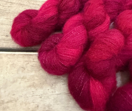 Bush Berries - 3 ply baby alpaca/silk/sequins - Nilgiri