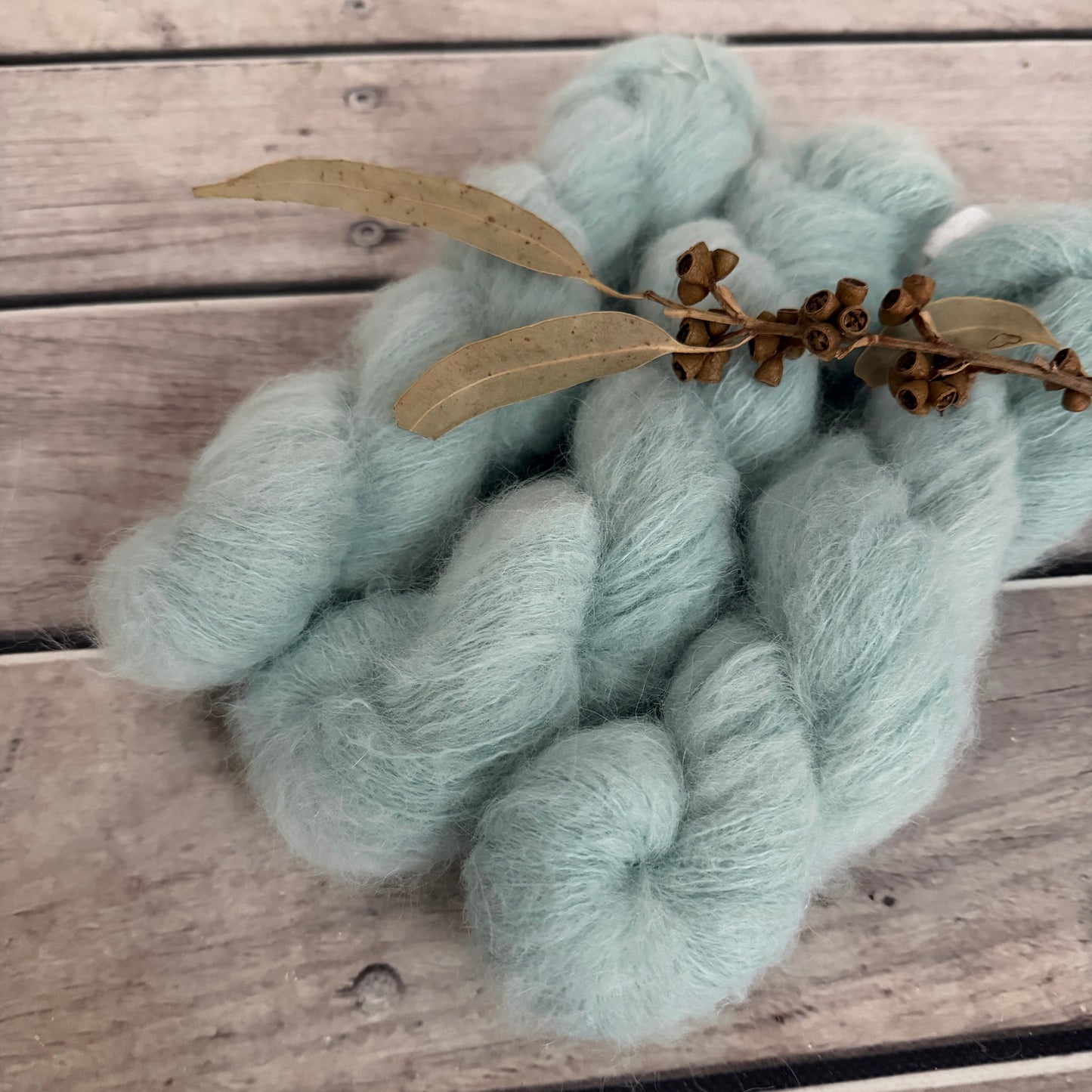 Sea Mist - 3 Ply baby suri/silk - Fenugreek