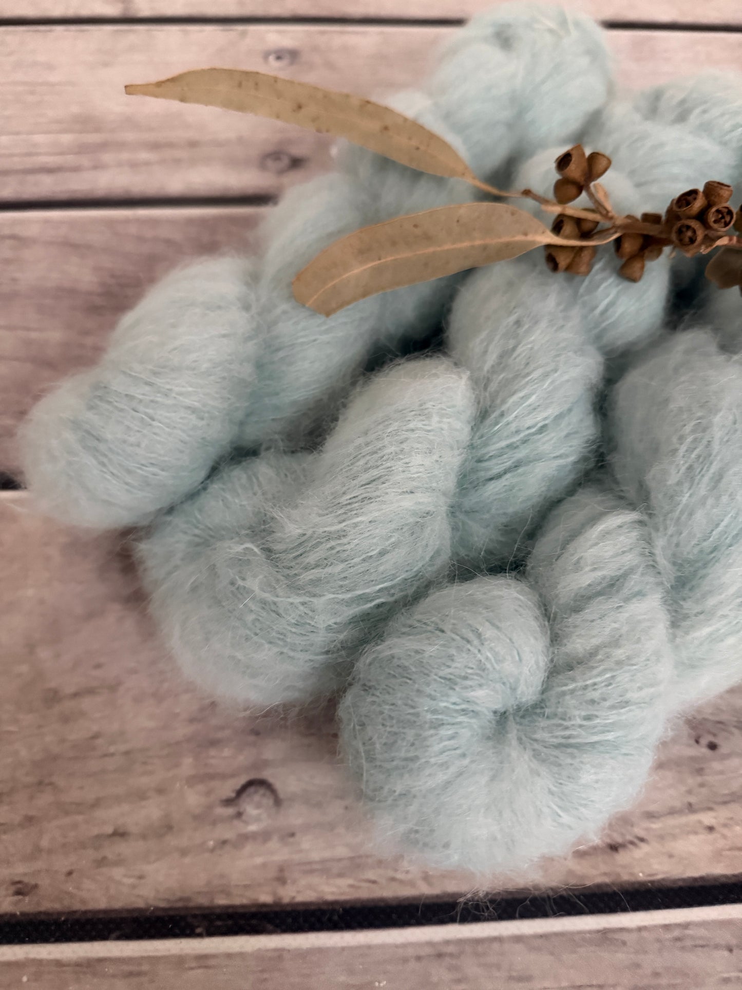 Sea Mist - 3 Ply baby suri/silk - Fenugreek