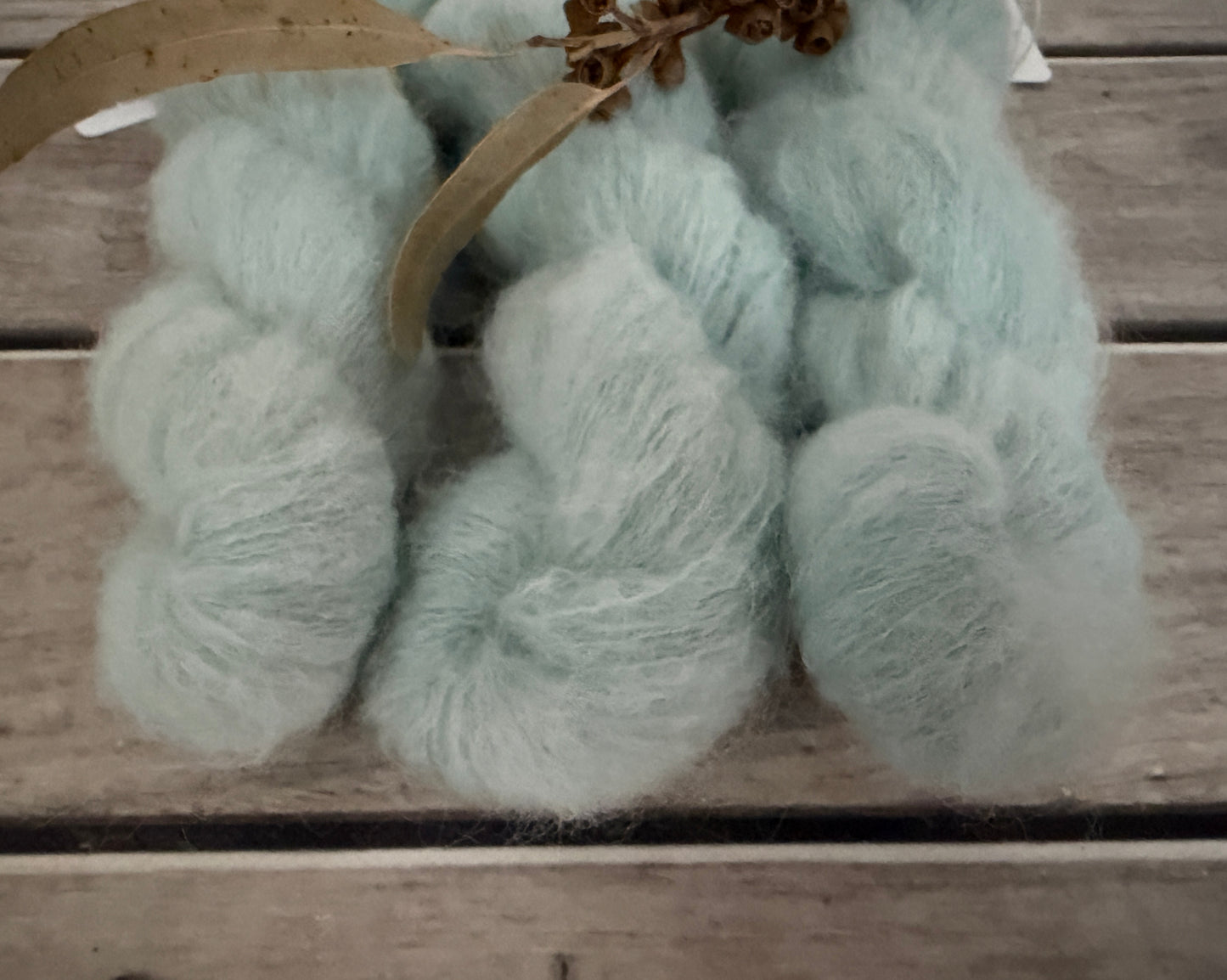 Sea Mist - 3 Ply baby suri/silk - Fenugreek