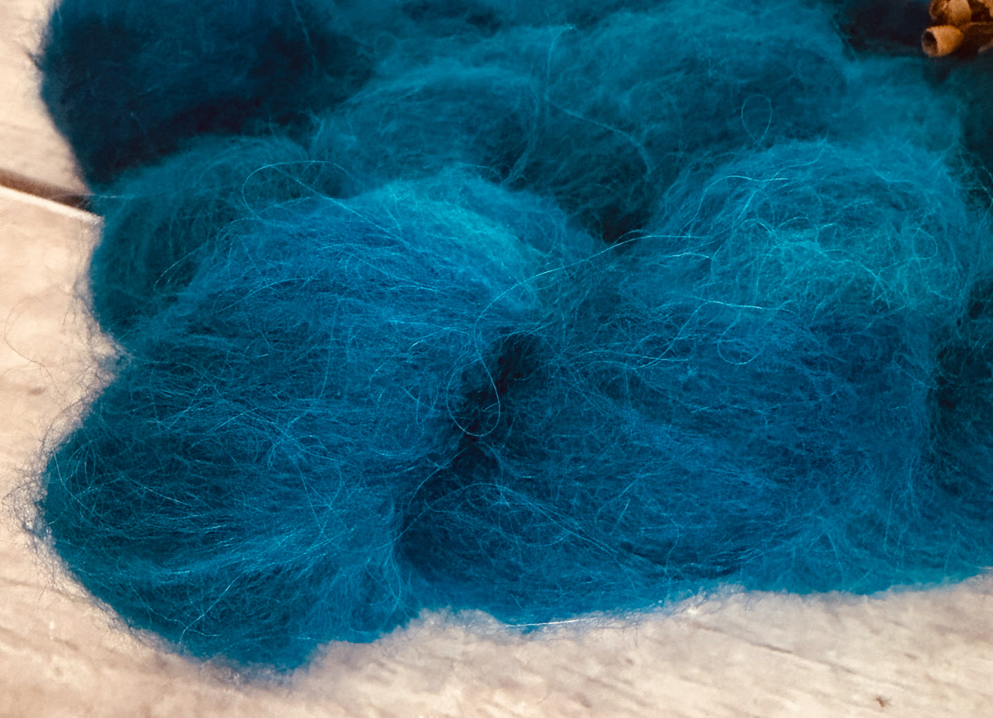 Vintage Button - 3 Ply baby suri/silk - Fenugreek