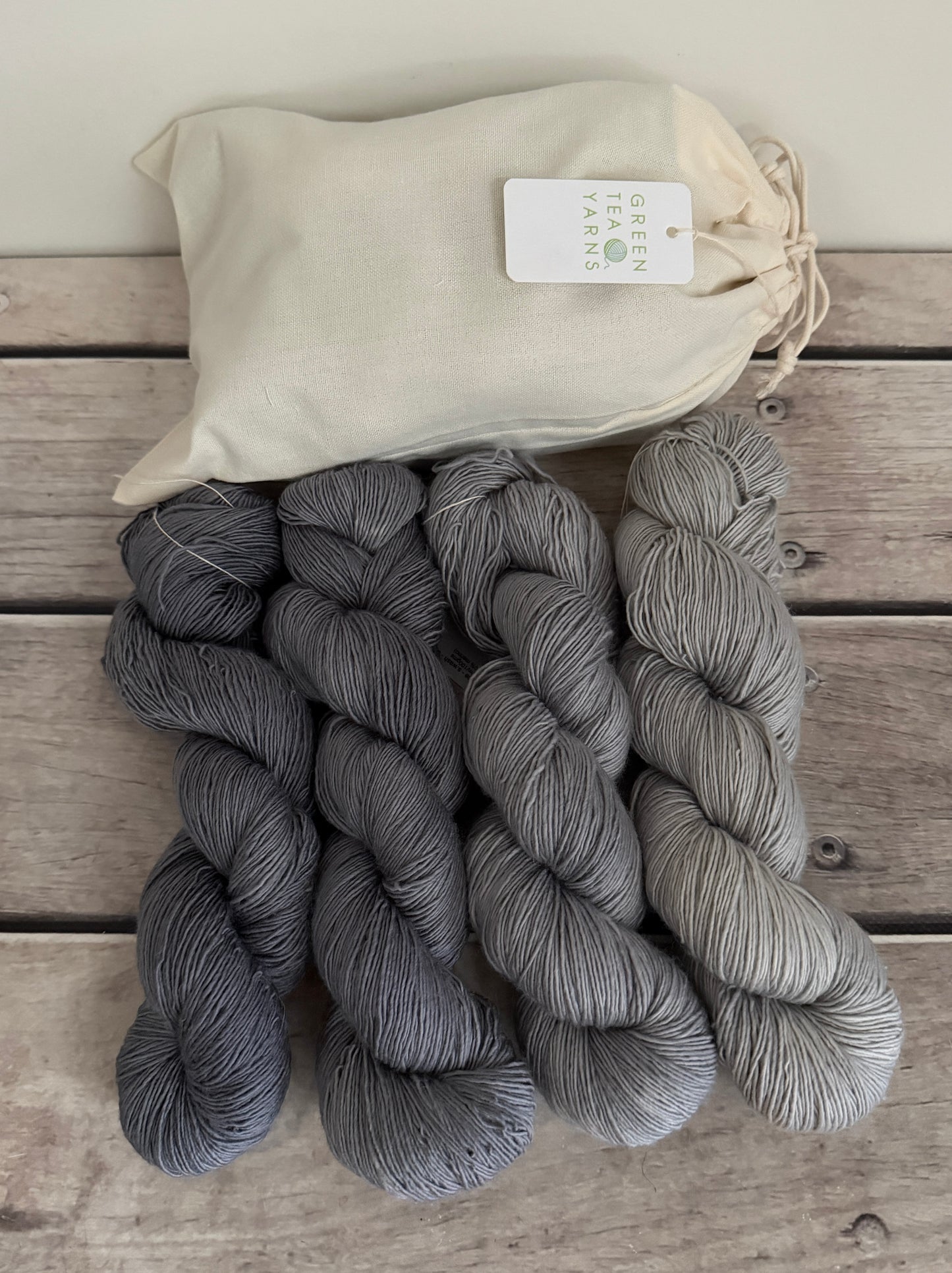 Hush_ 4 skein fade_ sw merino single _ Pine