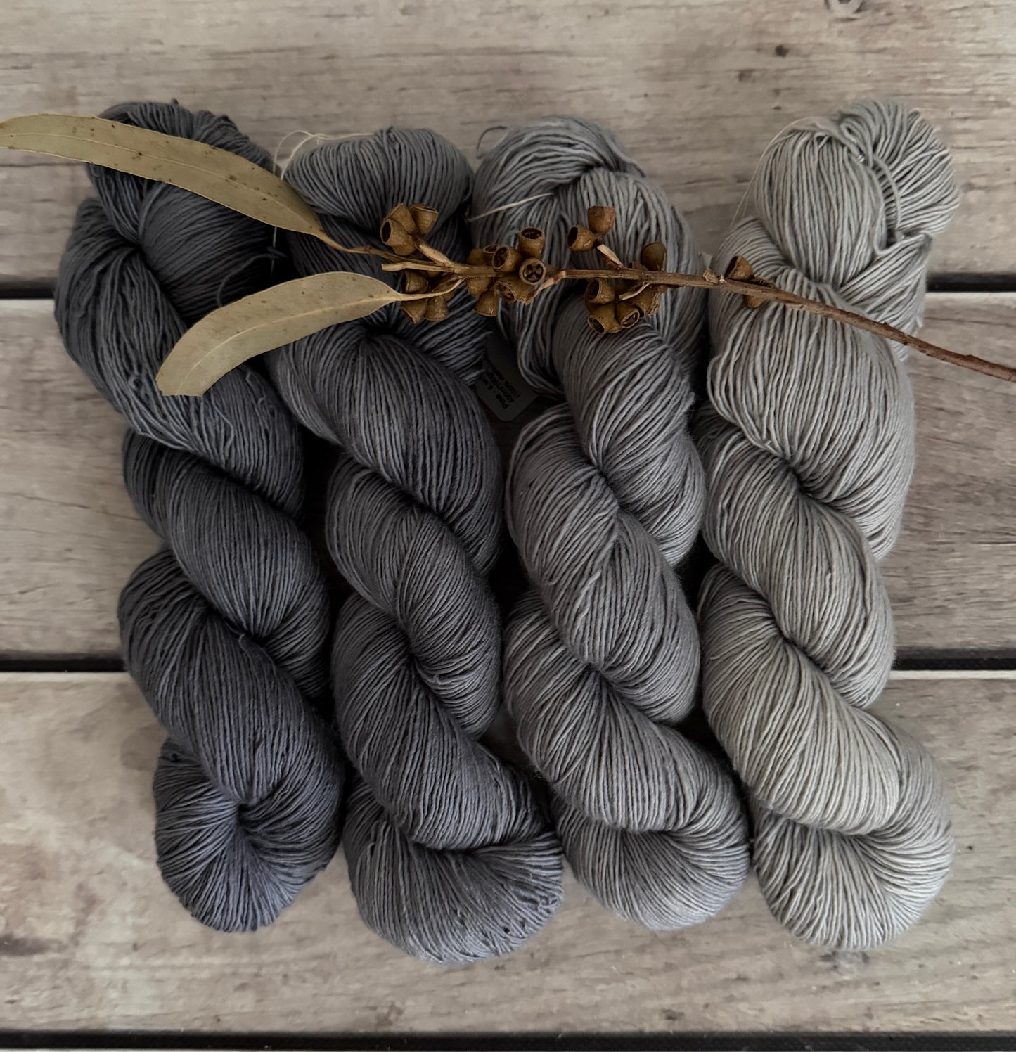 Hush_ 4 skein fade_ sw merino single _ Pine