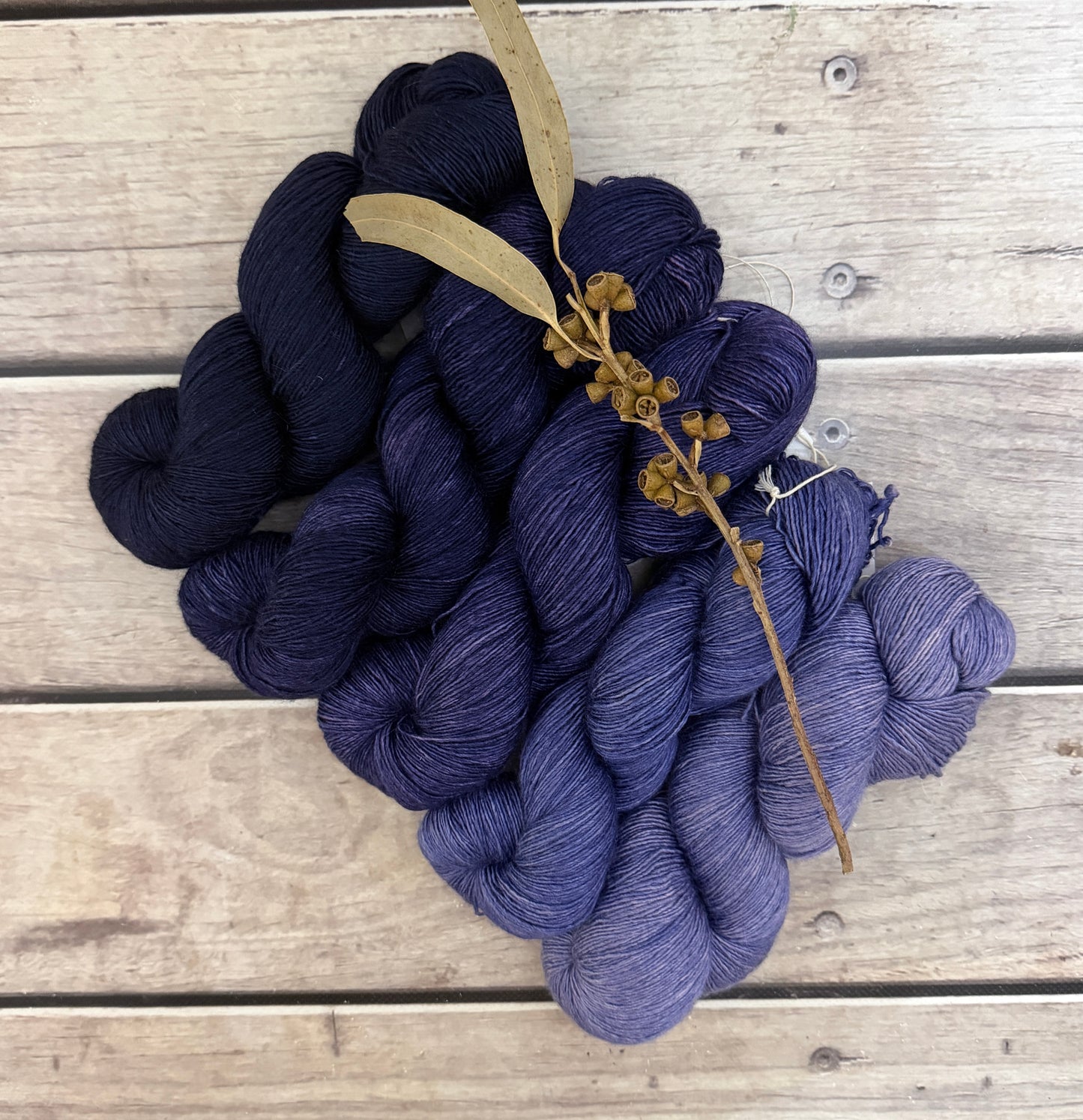 Gloaming - 5 skein set - 4 ply single/Osmanthus