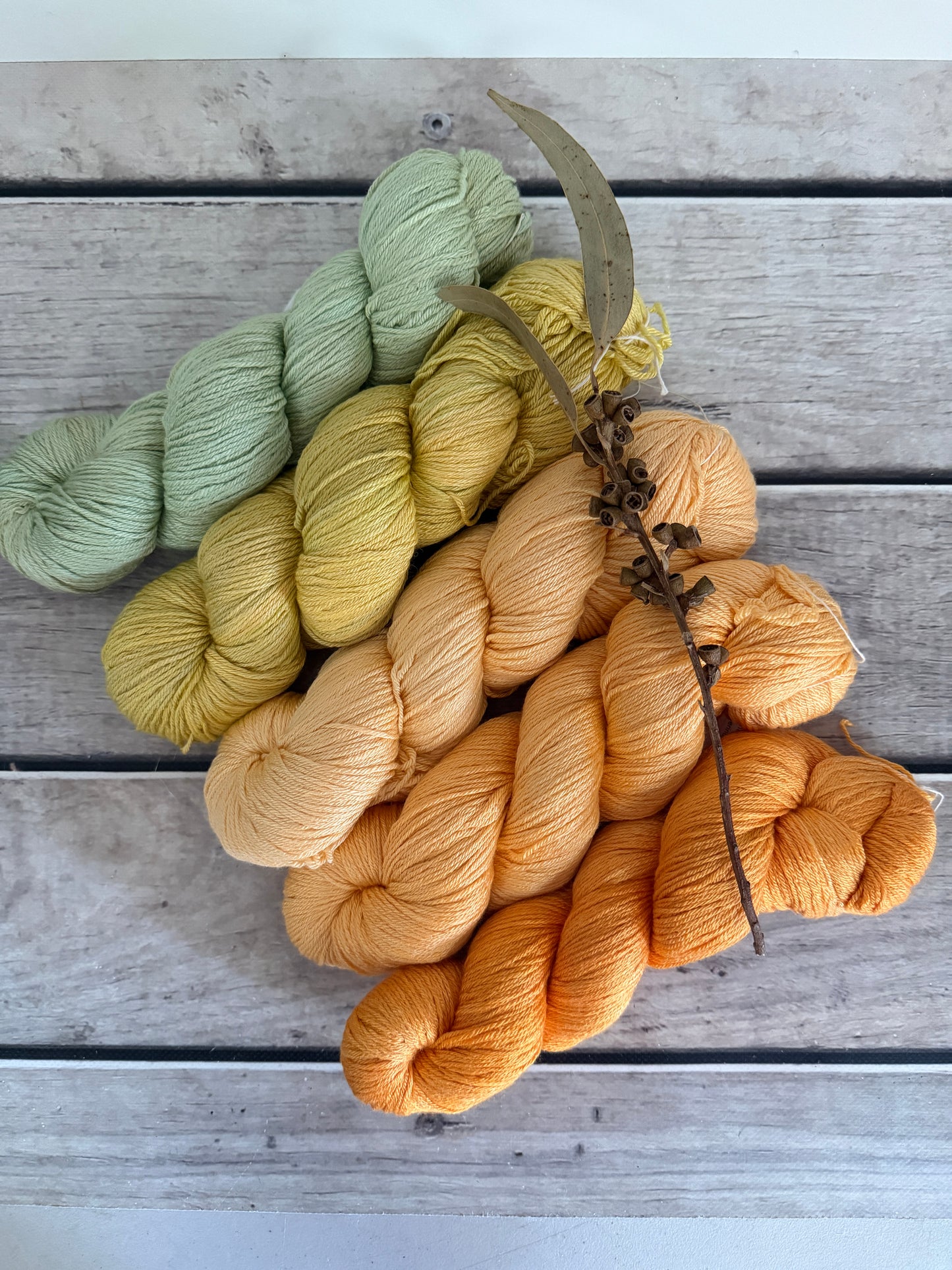 The Phoenix fade - Jasmine merino/silk yarn - 4 ply