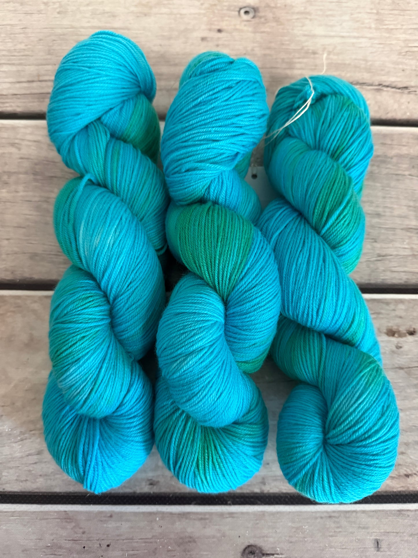 Neon Cuckoo Bee #2- 4 ply merino/nylon sock yarn - Darjeeling 4