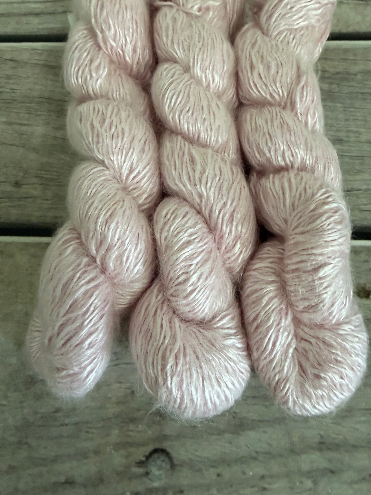 Pale Dragon - 50g - 5 ply silk/mohair and nylon - Rooibos