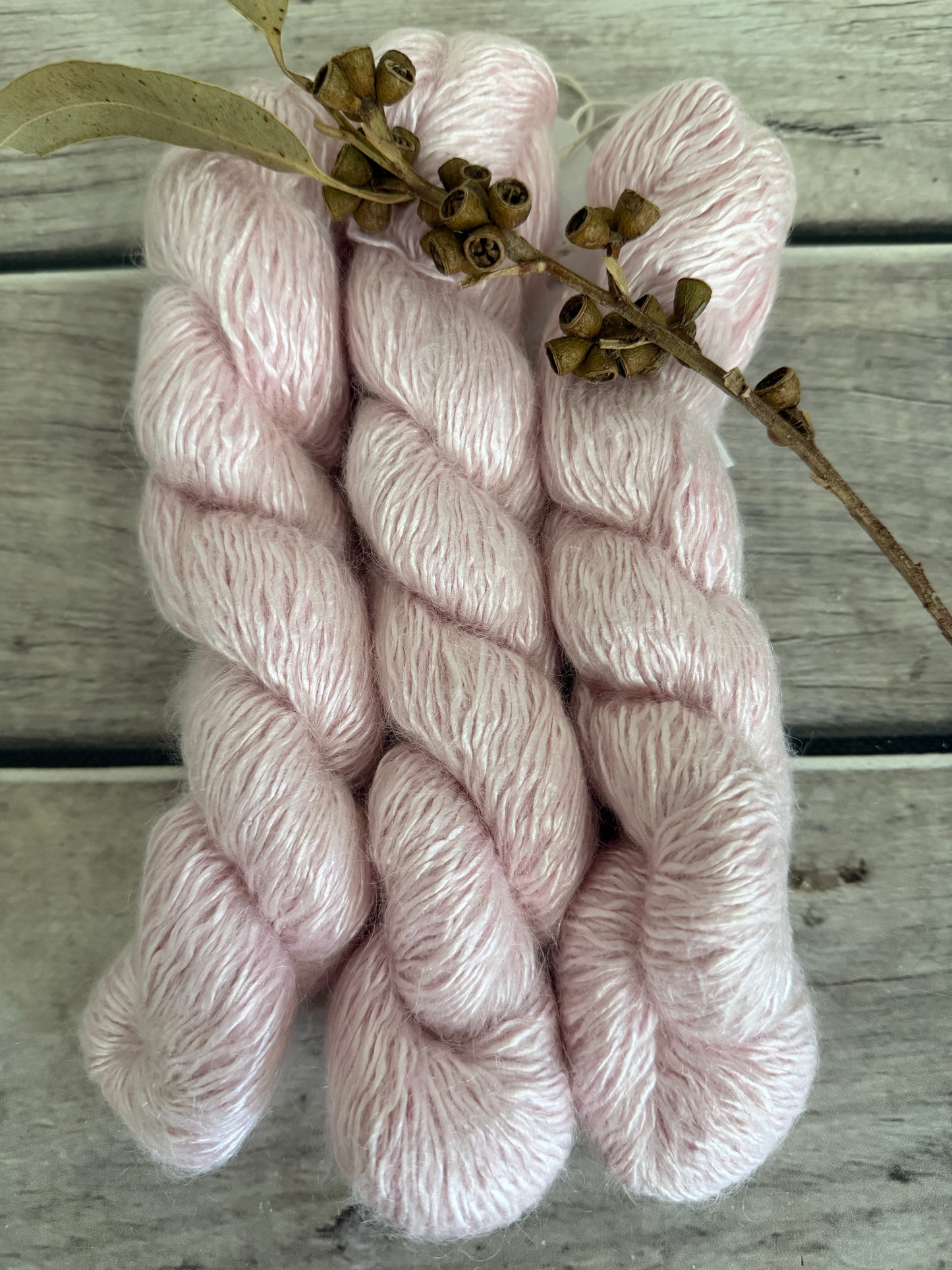 Pale Dragon - 50g - 5 ply silk/mohair and nylon - Rooibos