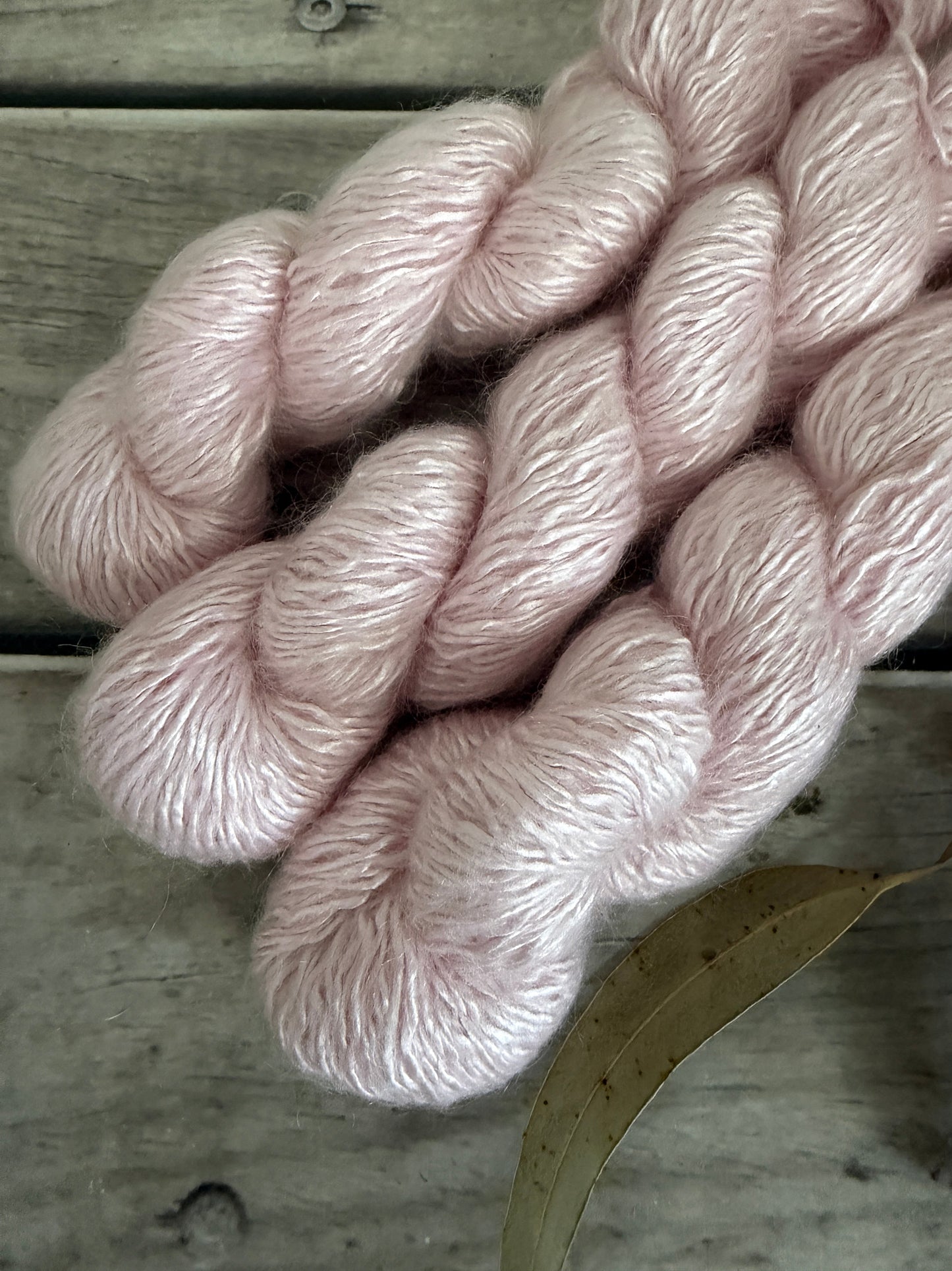 Pale Dragon - 50g - 5 ply silk/mohair and nylon - Rooibos