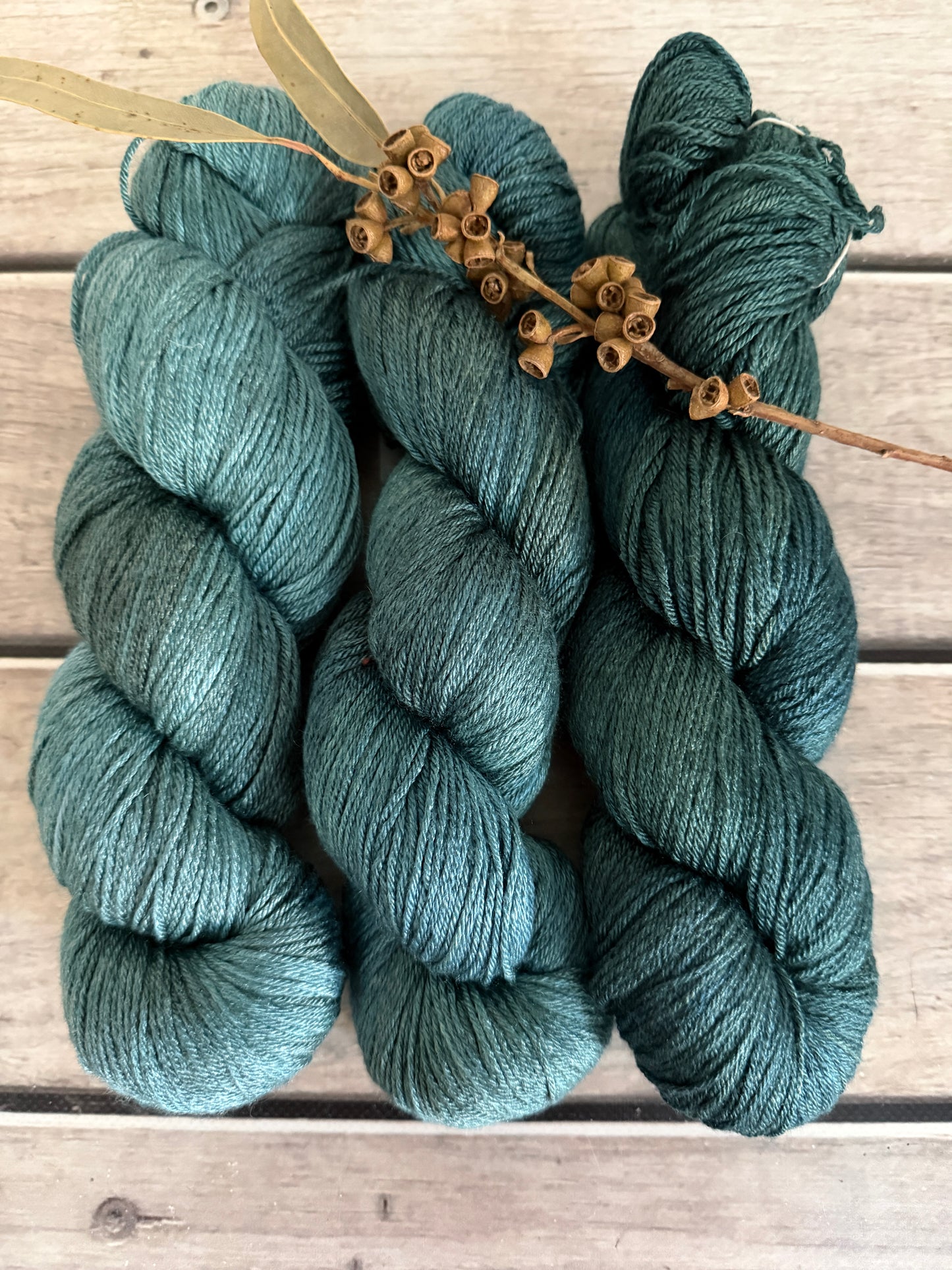 Phoenix Tail Fade - 4 ply silk/ merino - Jasmine 4