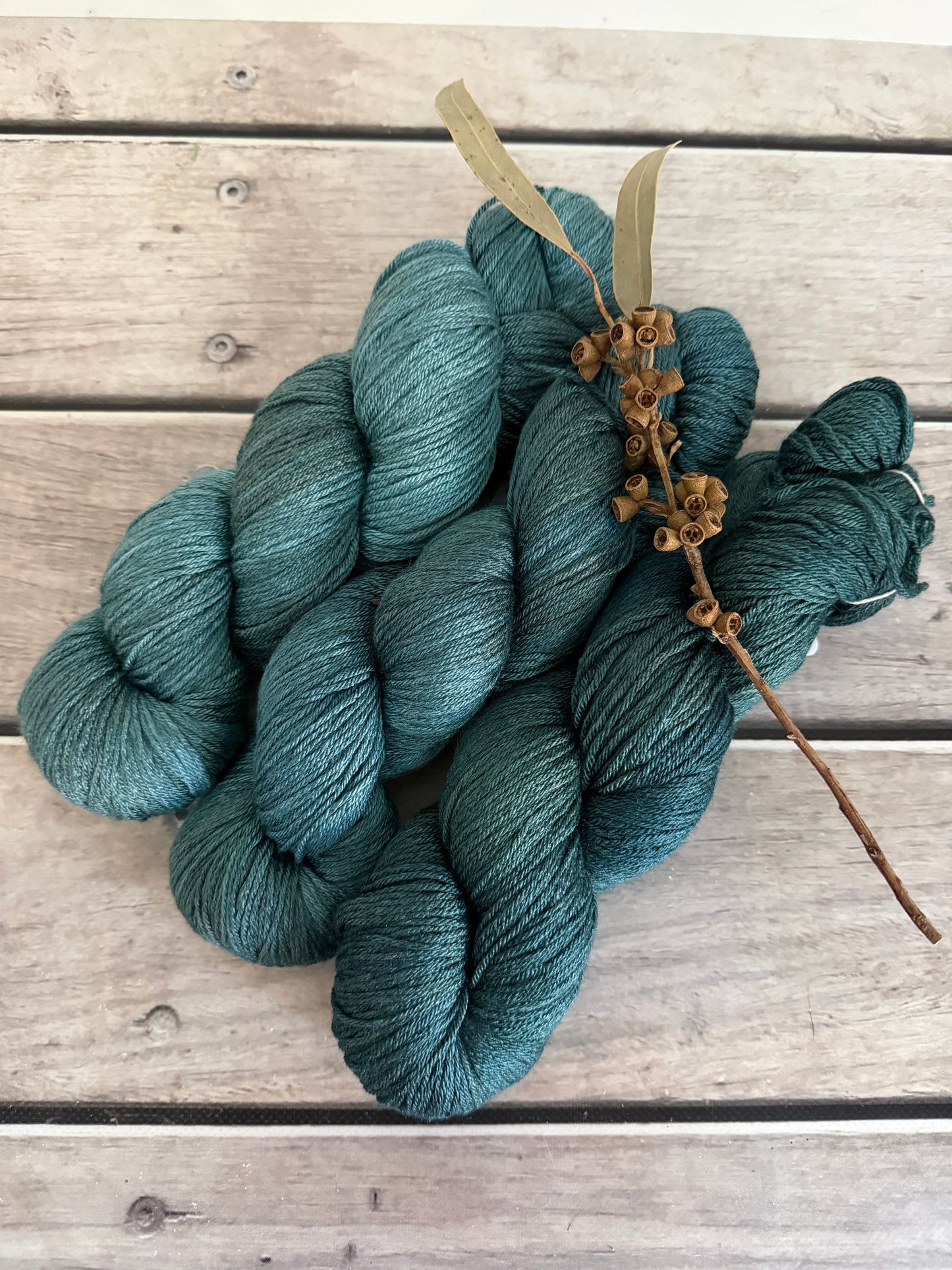 Phoenix Tail Fade - 4 ply silk/ merino - Jasmine 4