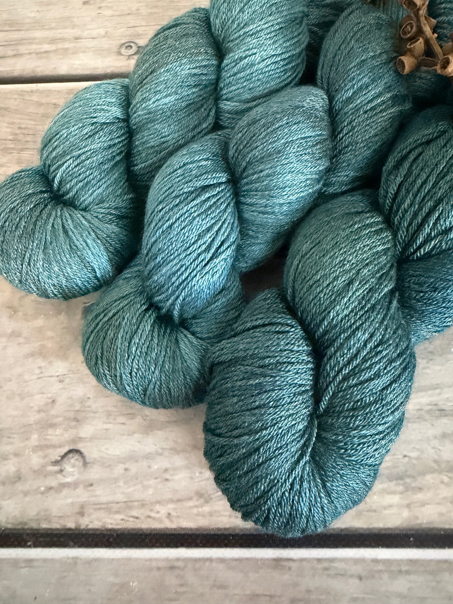 Phoenix Tail Fade - 4 ply silk/ merino - Jasmine 4
