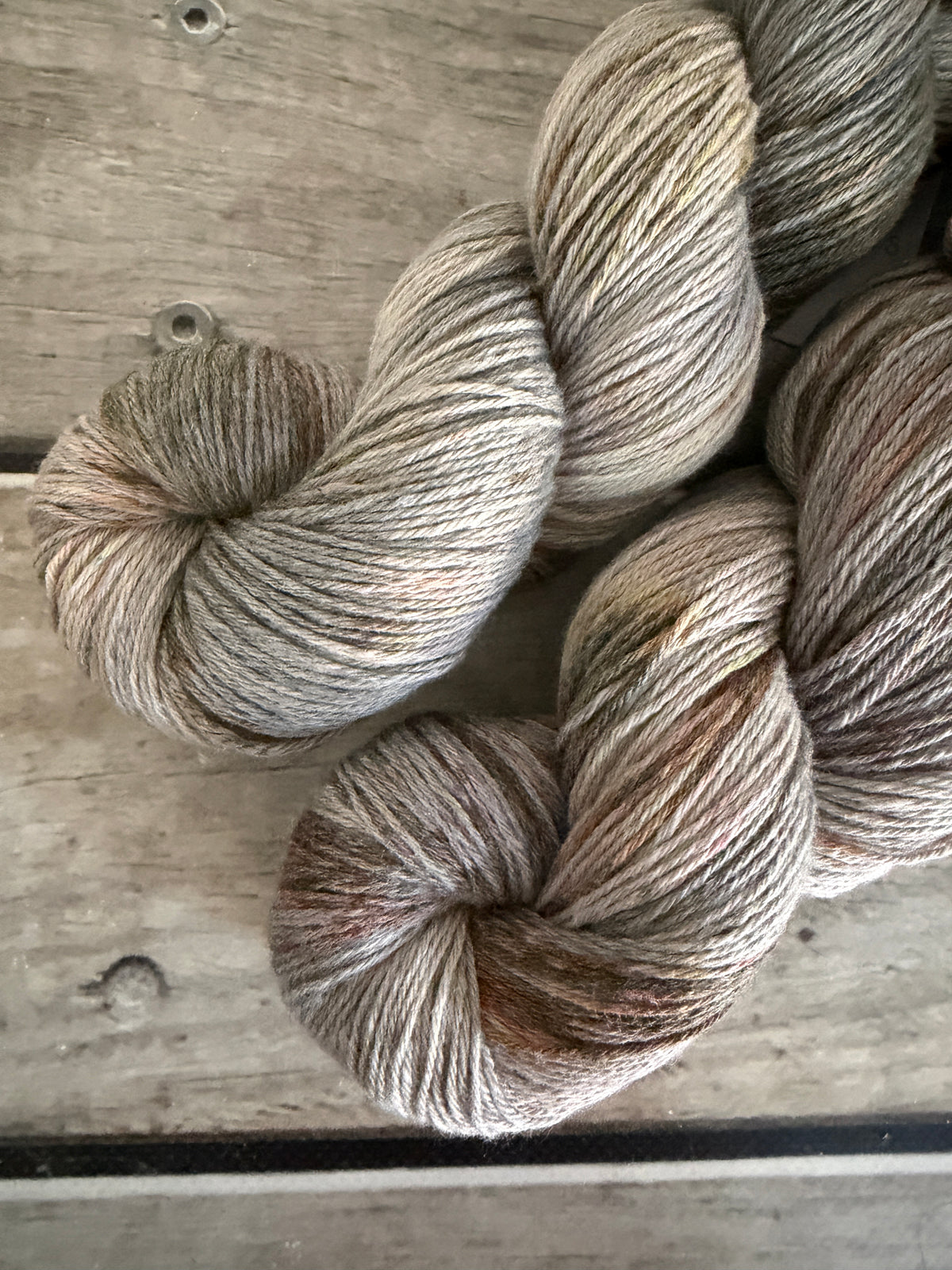 Speckled Oats on cotton/merino 4 ply - Laoshan