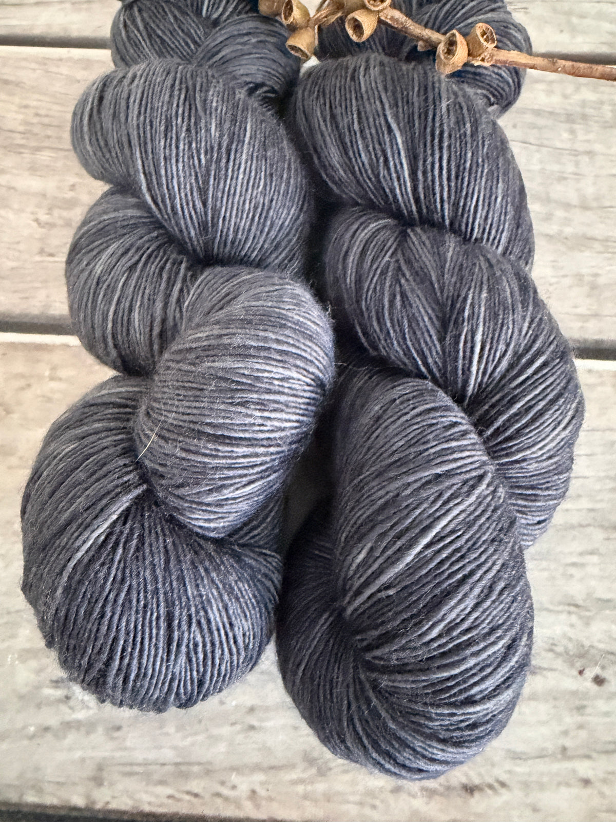 Storm Crow ooak - sw 4 ply merino single _ Pine