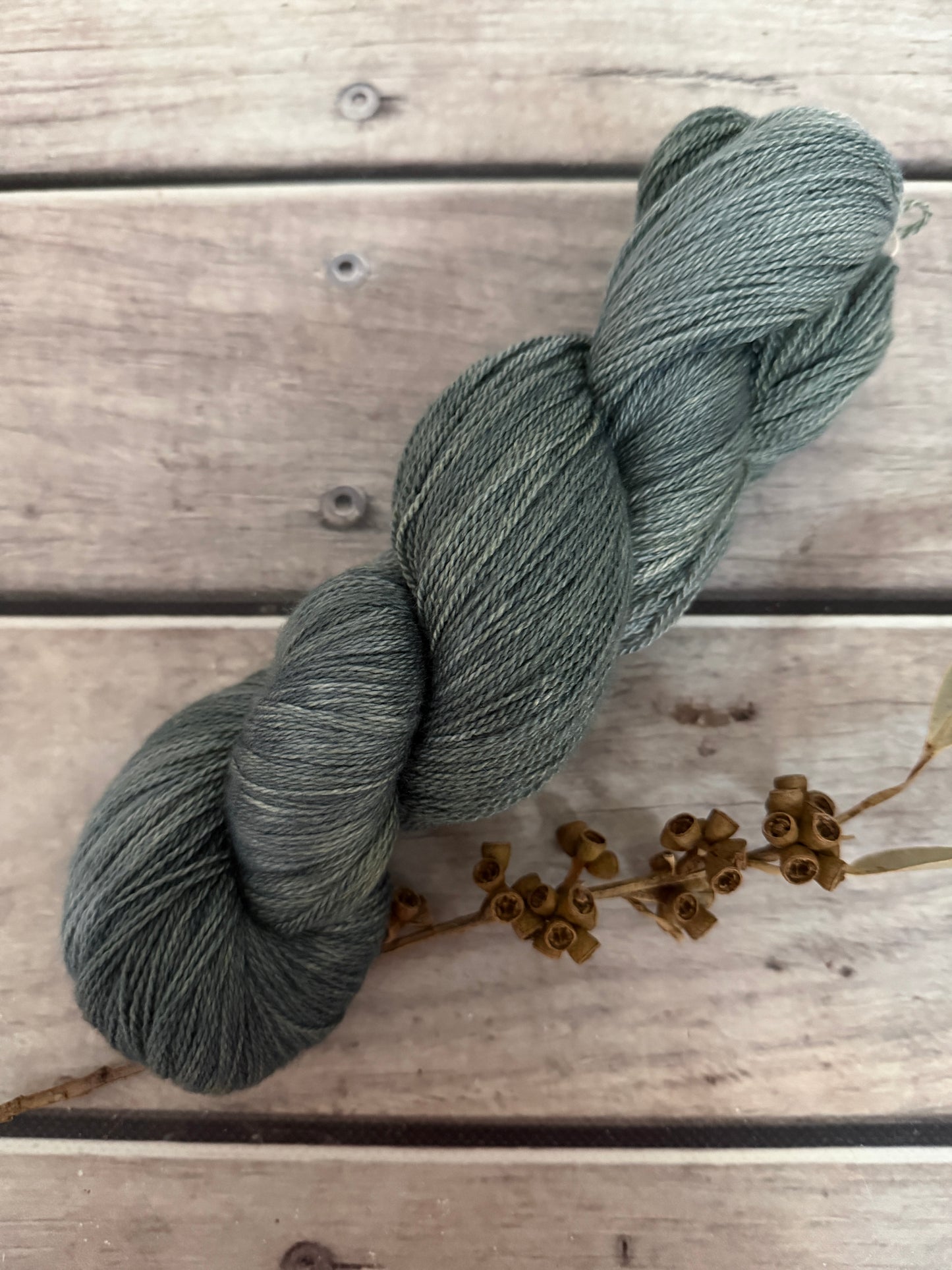 Under the Kurrajong Tree - 3 ply silk and merino - White Cloud