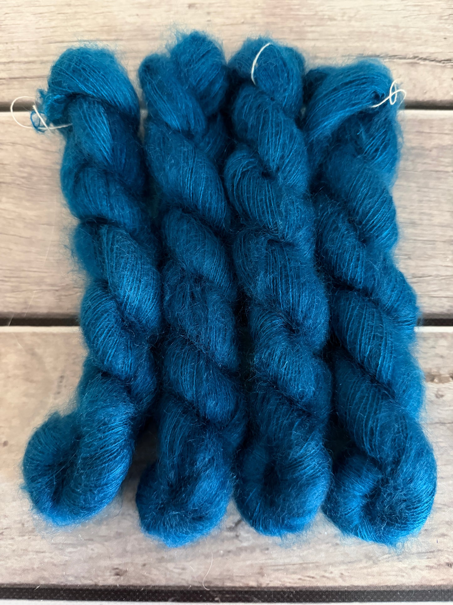 Suede Shoes ooak - 2 ply Silk / Mohair - Shui Yun (20g)