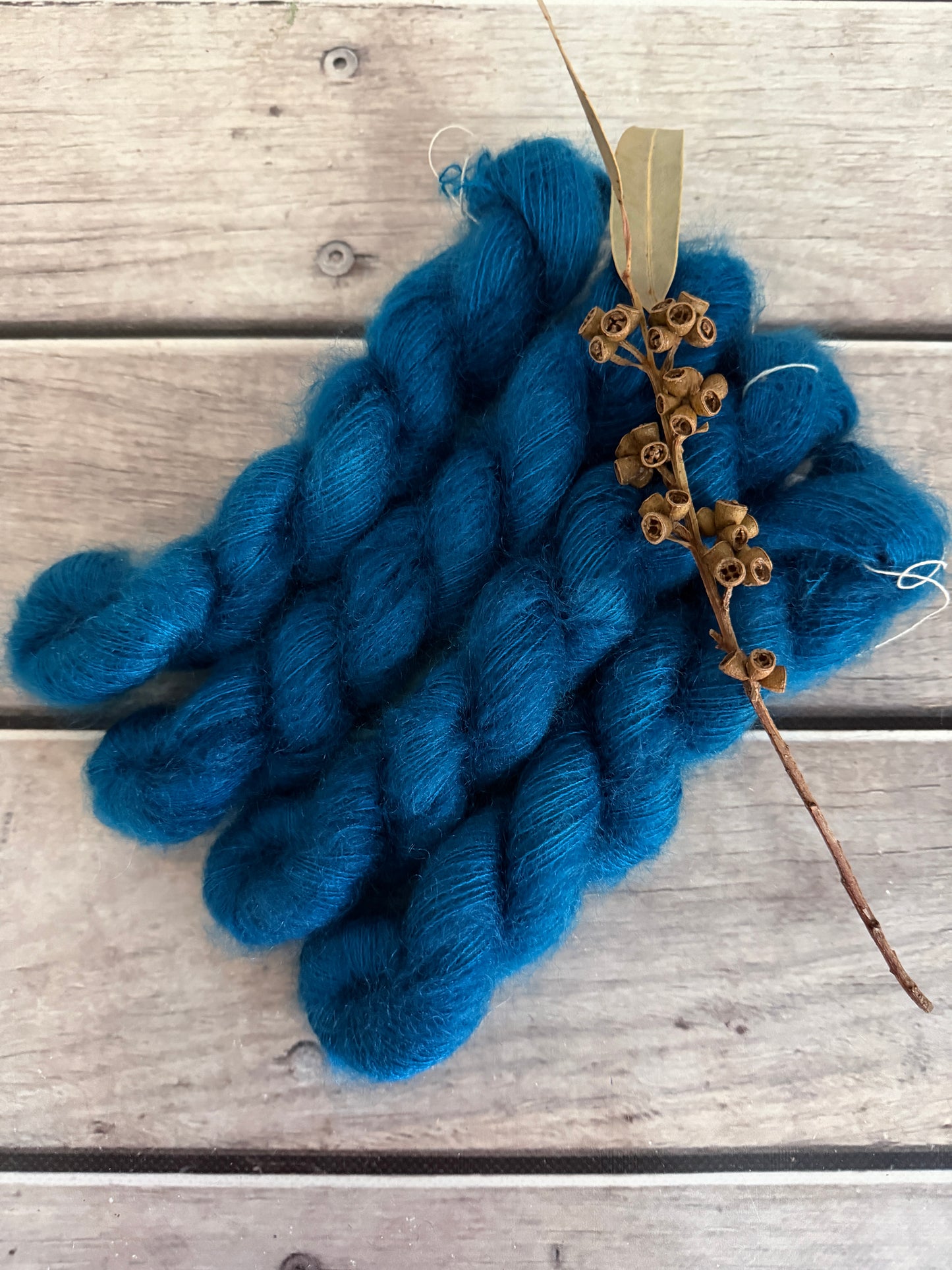 Suede Shoes ooak - 2 ply Silk / Mohair - Shui Yun (20g)