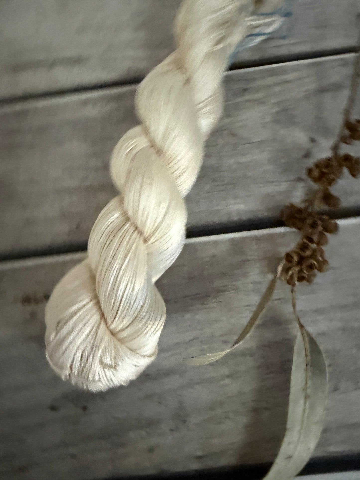 Undyed 4-ply Yarn "weishan" - 100% Pima Cotton - 100g skeins