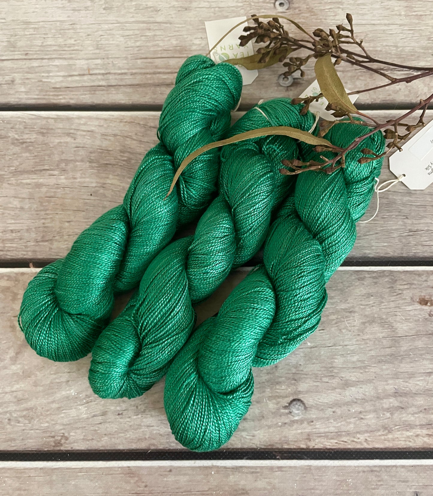 Emerald Bay - 4 ply silk  - Ginseng f