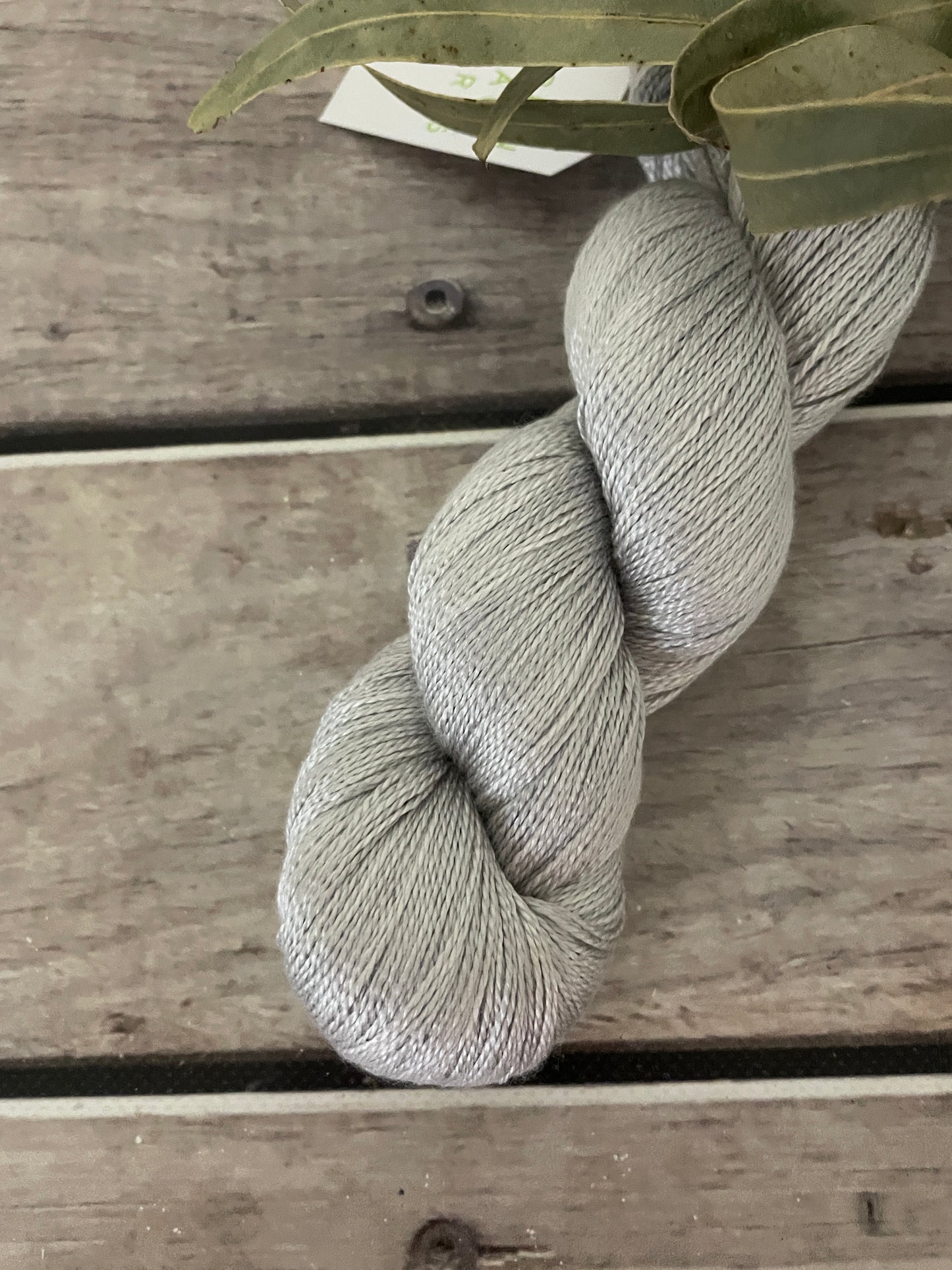 Silver Cloud - 3 Ply Mulberry Silk - Ginseng hl