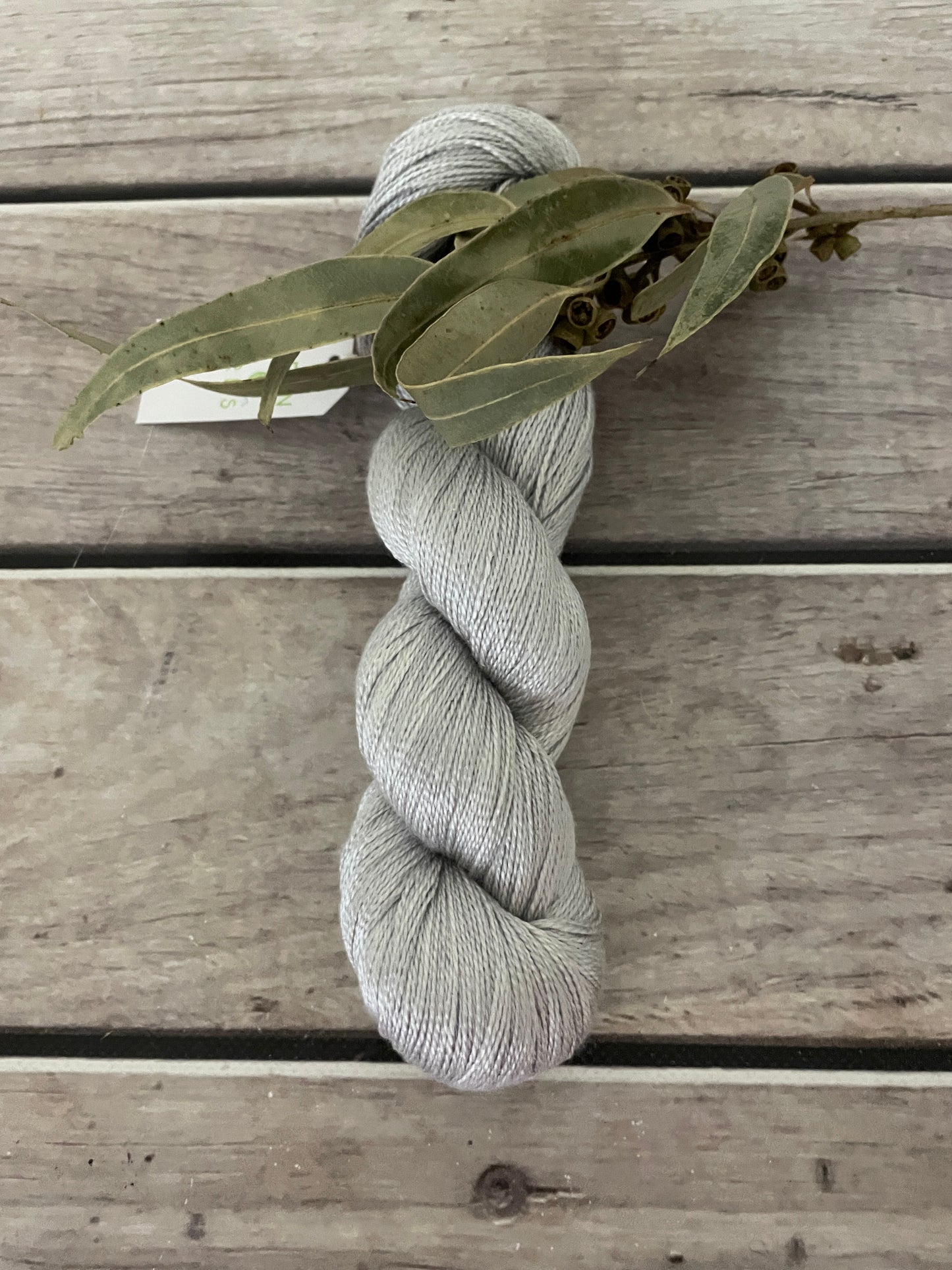Silver Cloud - 3 Ply Mulberry Silk - Ginseng hl
