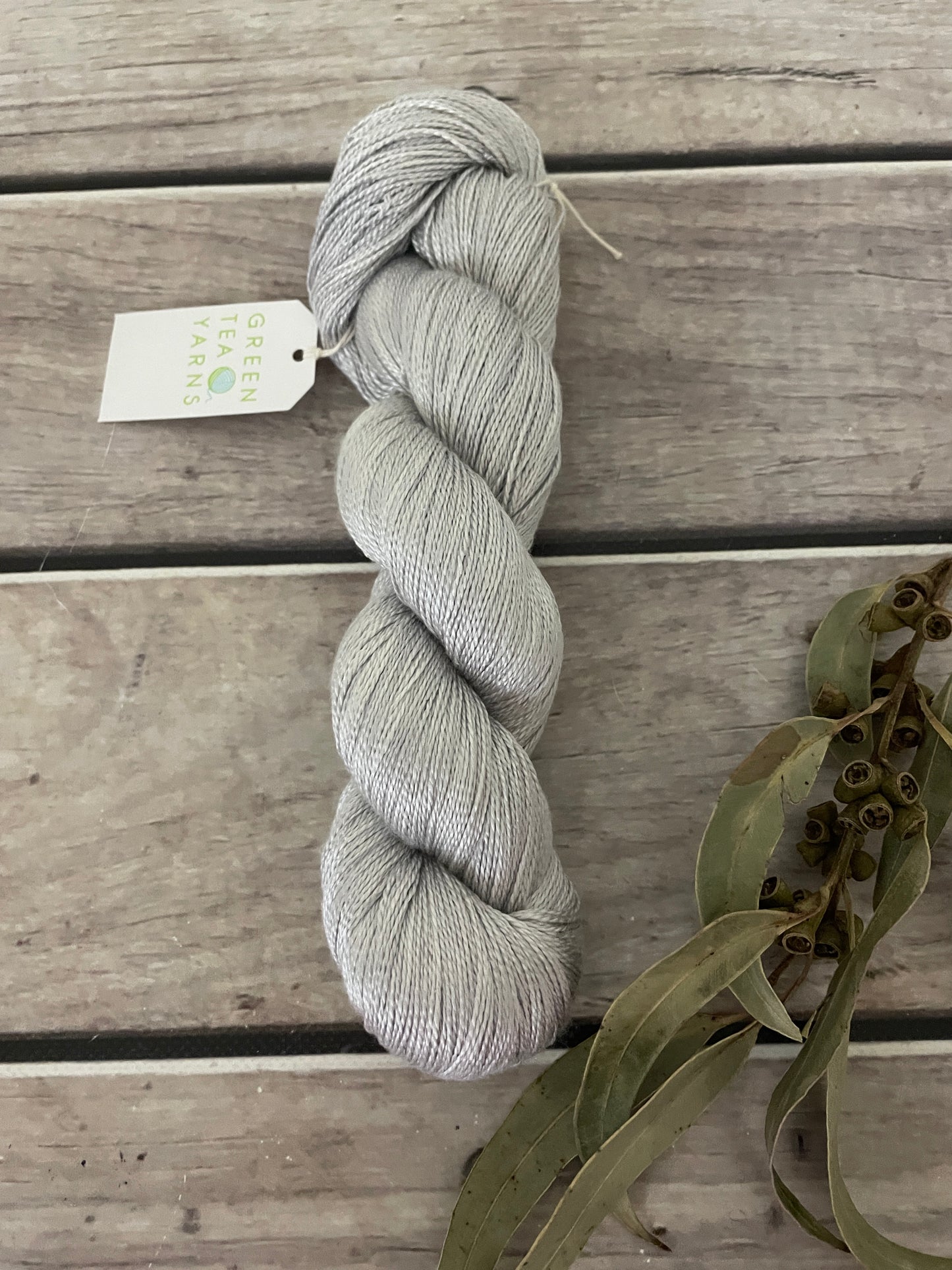 Silver Cloud - 3 Ply Mulberry Silk - Ginseng hl