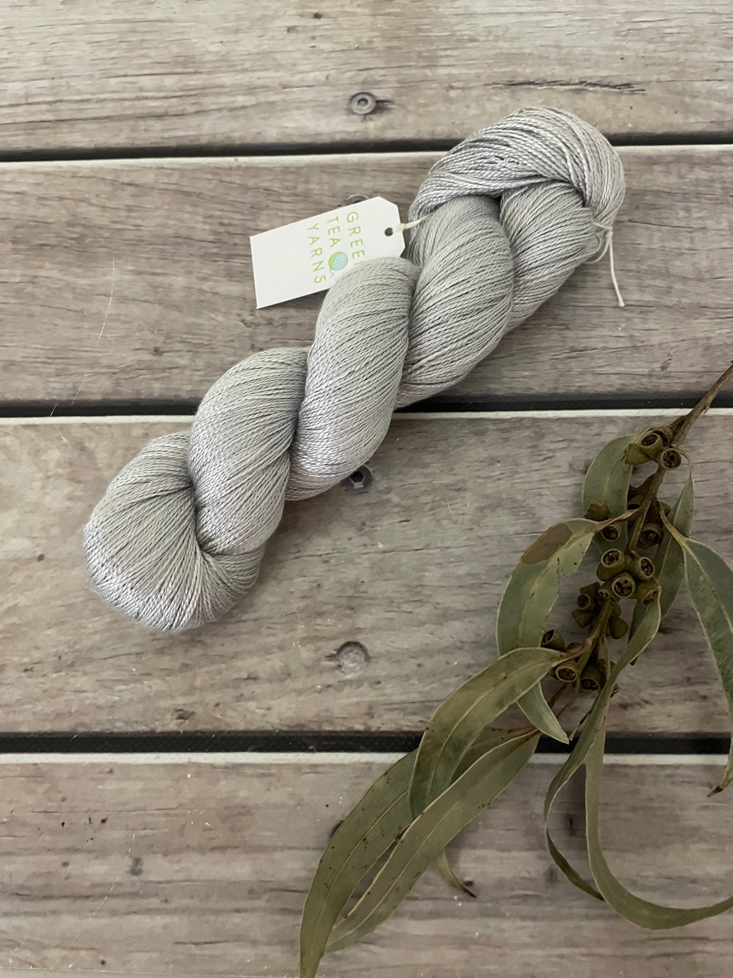 Silver Cloud - 3 Ply Mulberry Silk - Ginseng hl