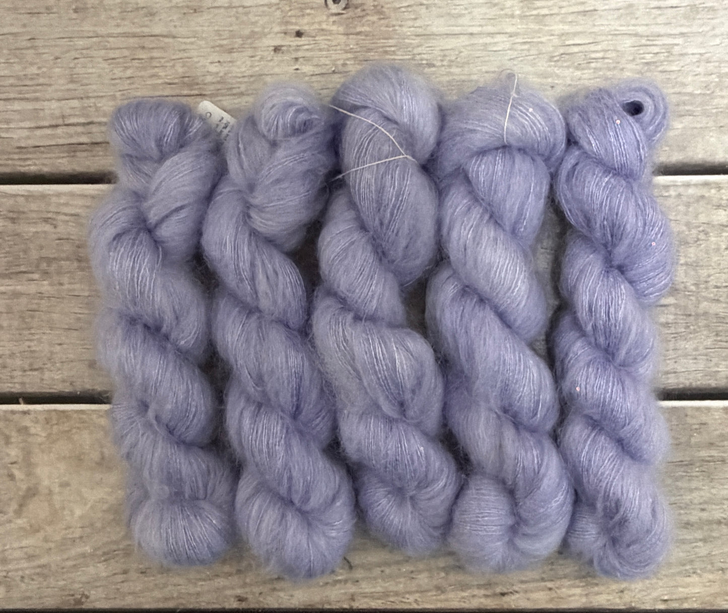 Cloud Veil - mohair/silk/sequins - Gyrokuro 3ply