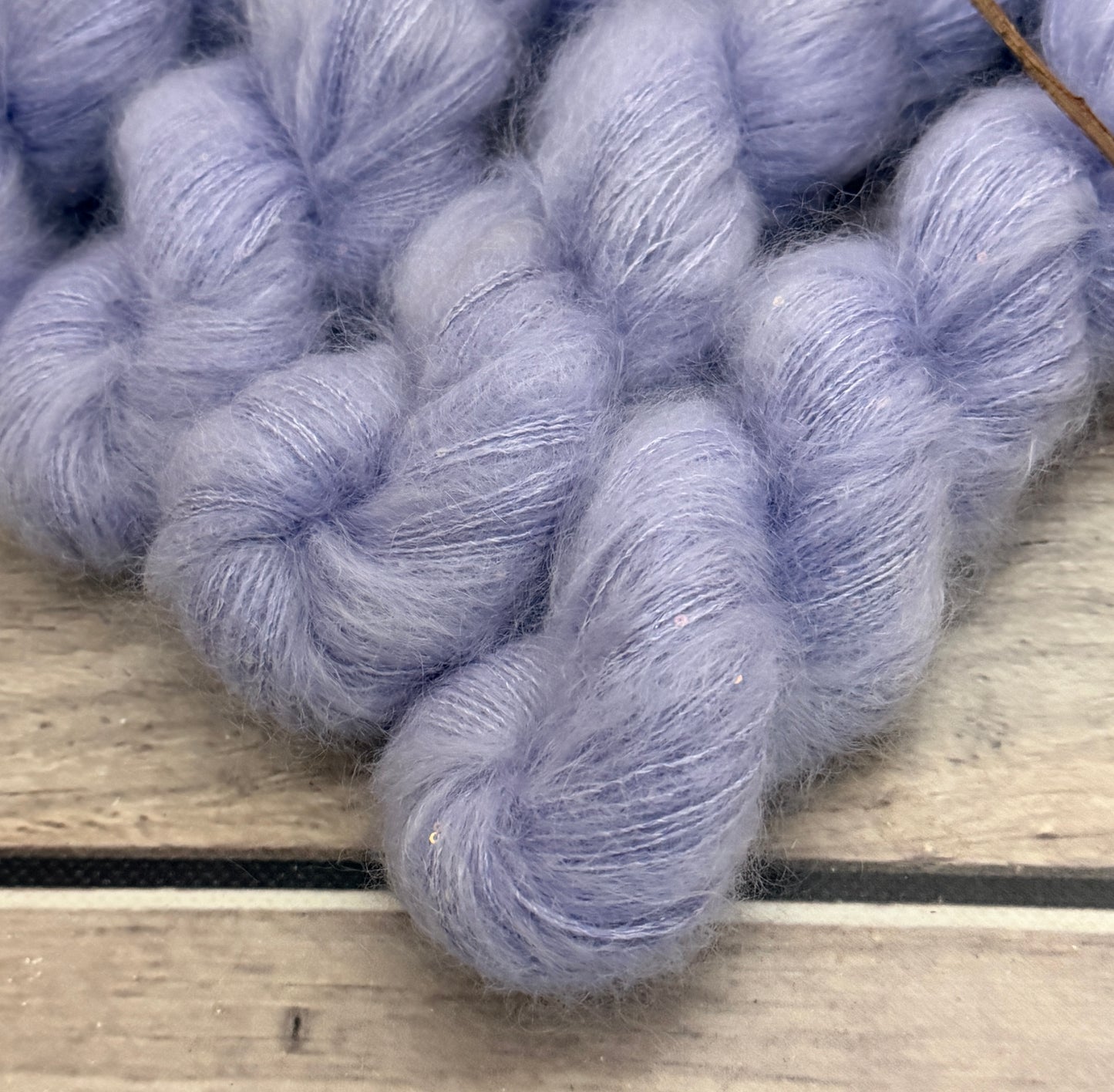 Cloud Veil - mohair/silk/sequins - Gyrokuro 3ply
