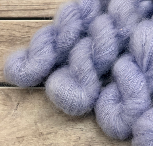 Cloud Veil - mohair/silk/sequins - Gyrokuro 3ply