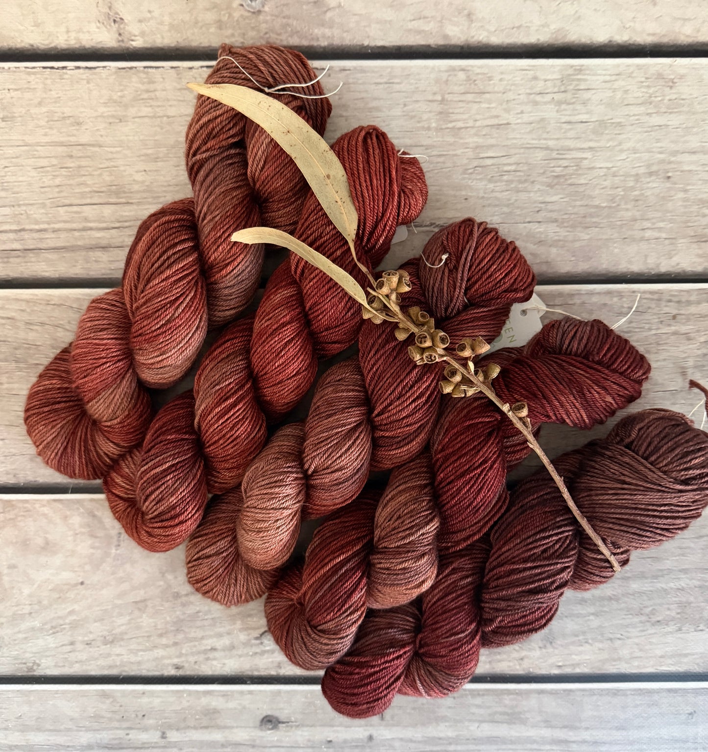 Lava Core -  8 ply merino/silk/yak - Masala 8
