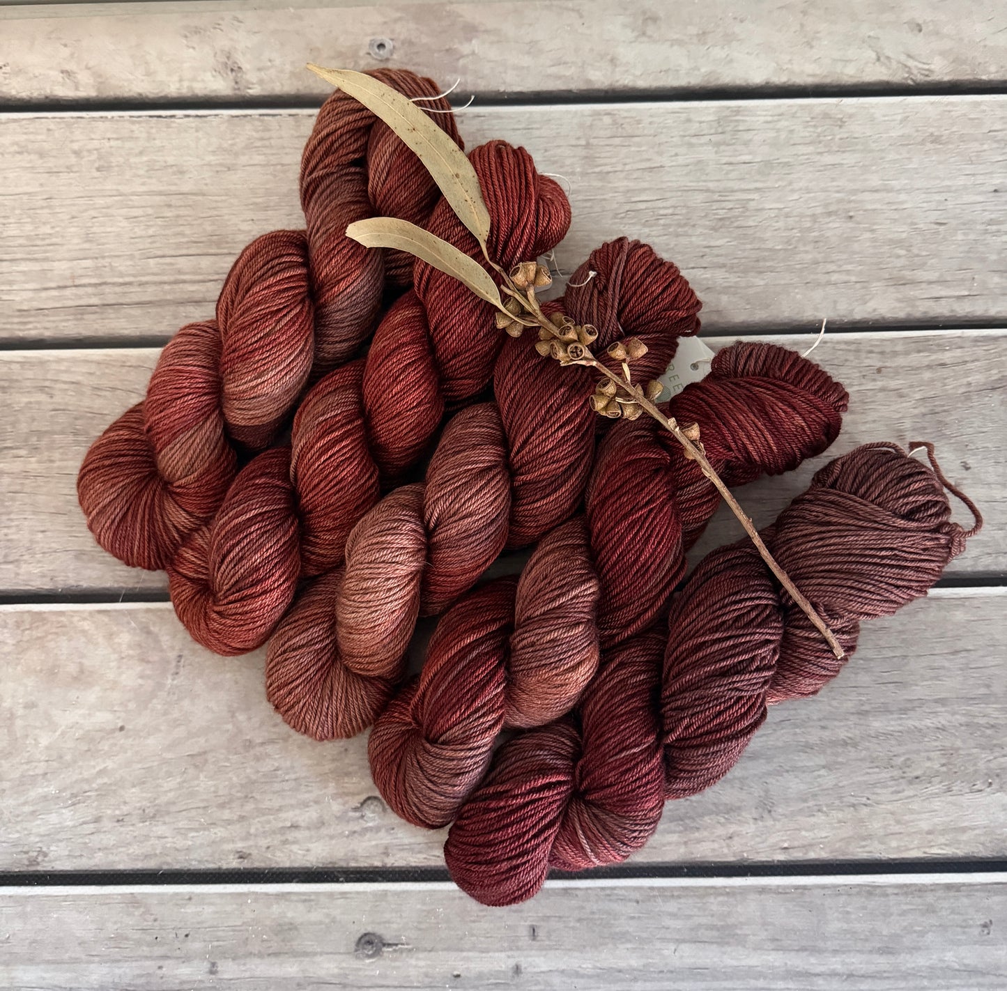 Lava Core -  8 ply merino/silk/yak - Masala 8