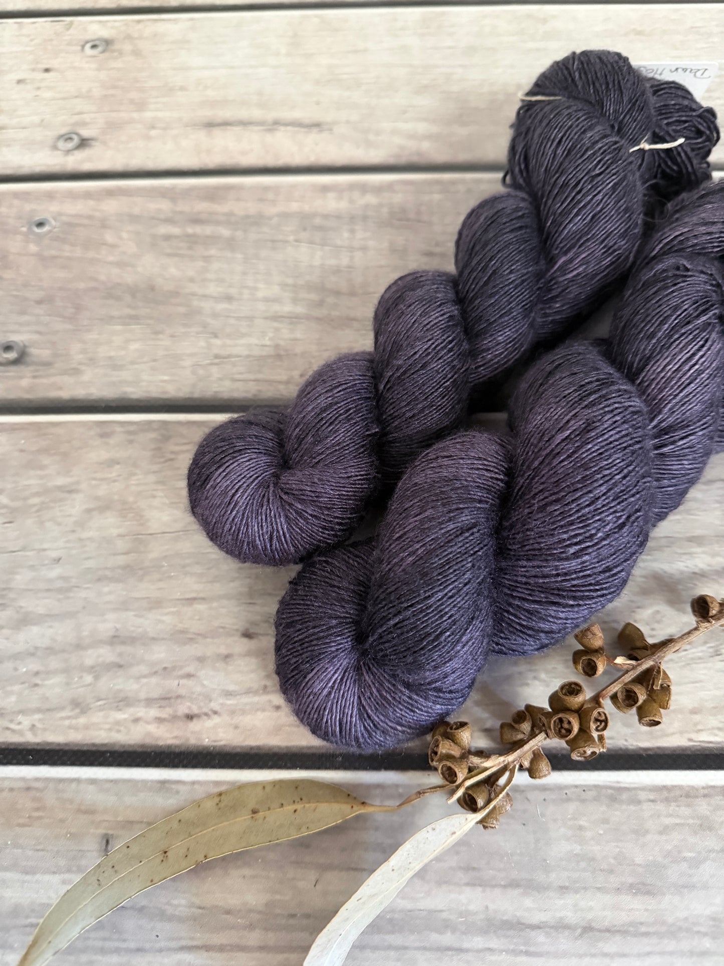Dawn Haze -  Merino and Silk 4 ply single - Osmanthus