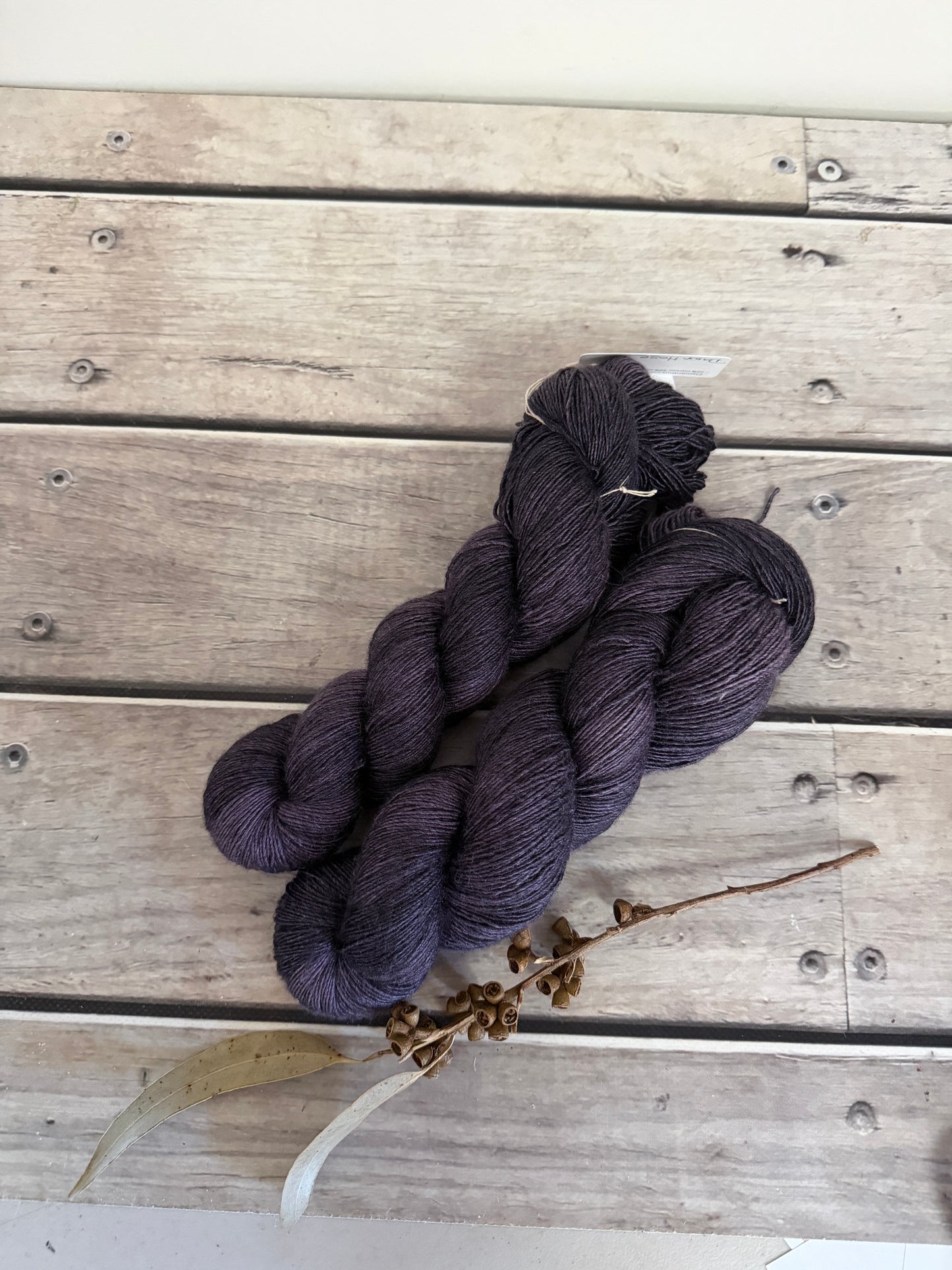 Dawn Haze -  Merino and Silk 4 ply single - Osmanthus