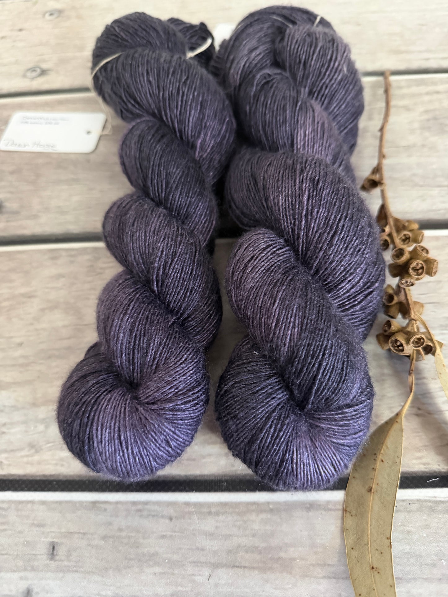 Dawn Haze -  Merino and Silk 4 ply single - Osmanthus