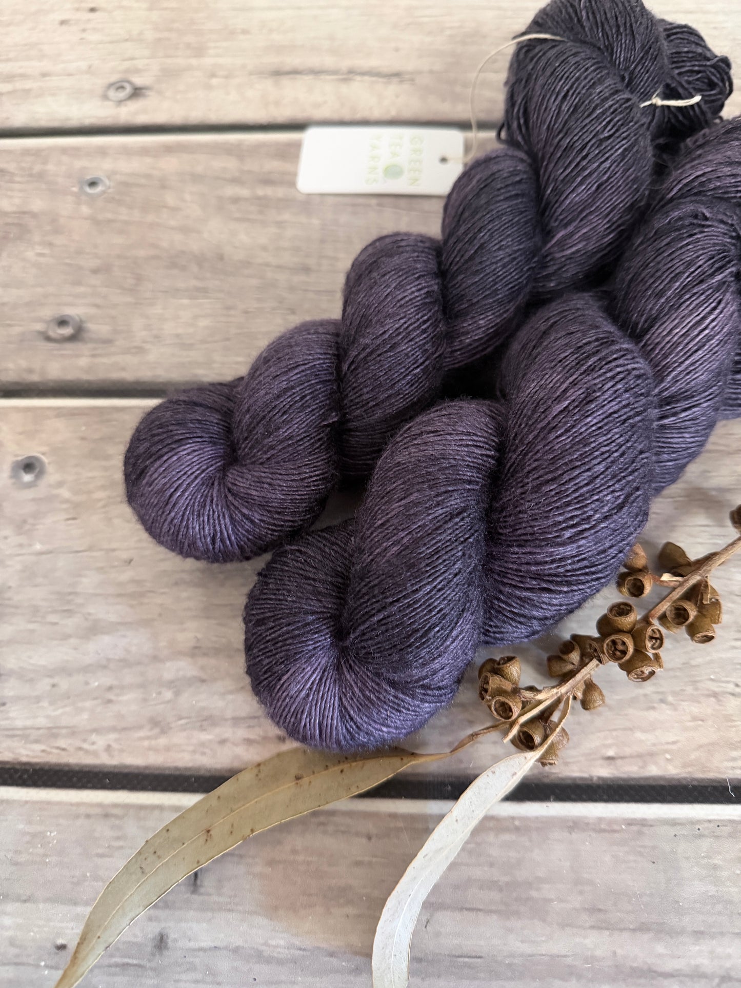 Dawn Haze -  Merino and Silk 4 ply single - Osmanthus