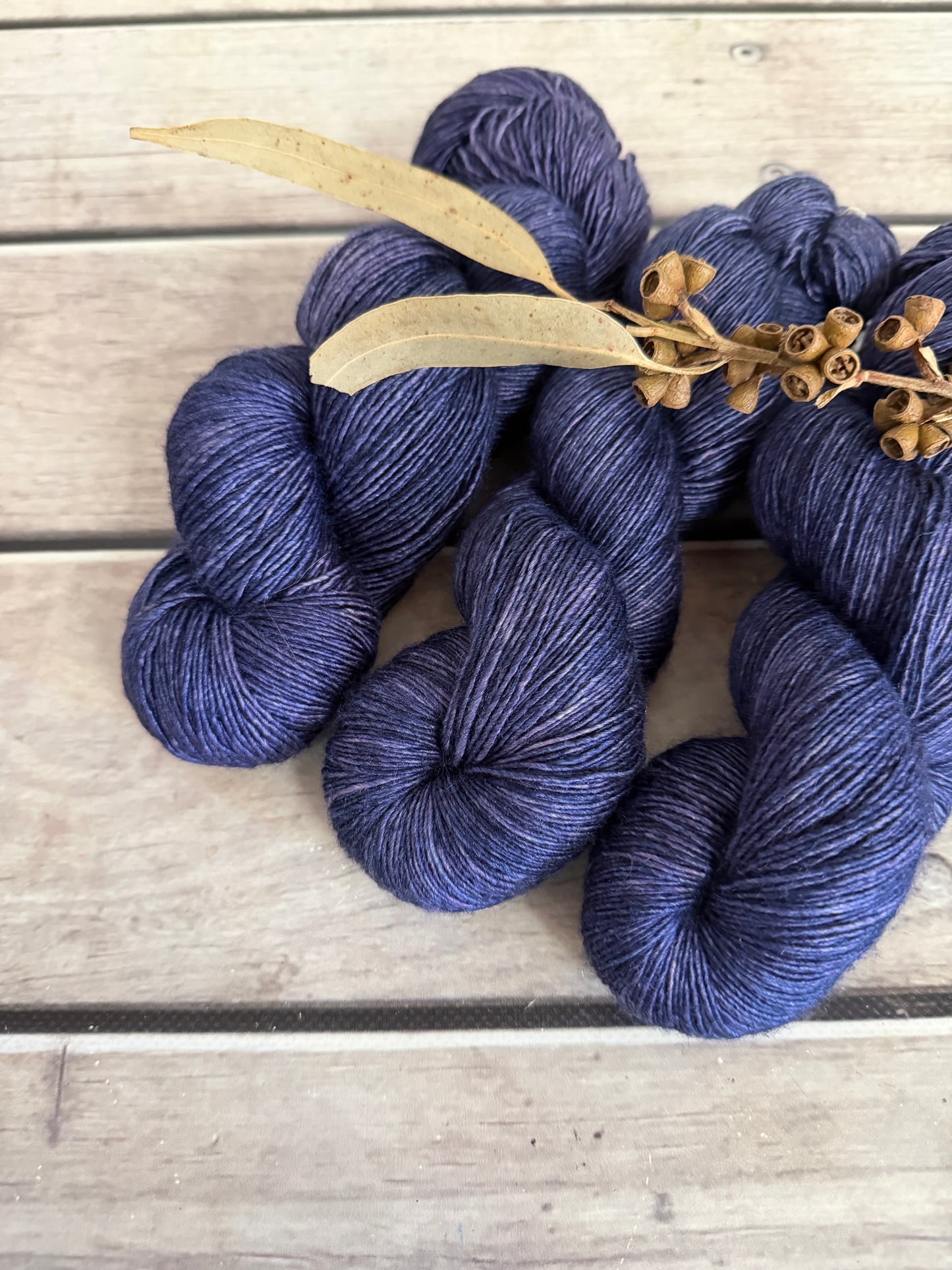 Wisteria -  Merino and Silk 4 ply single - Osmanthus