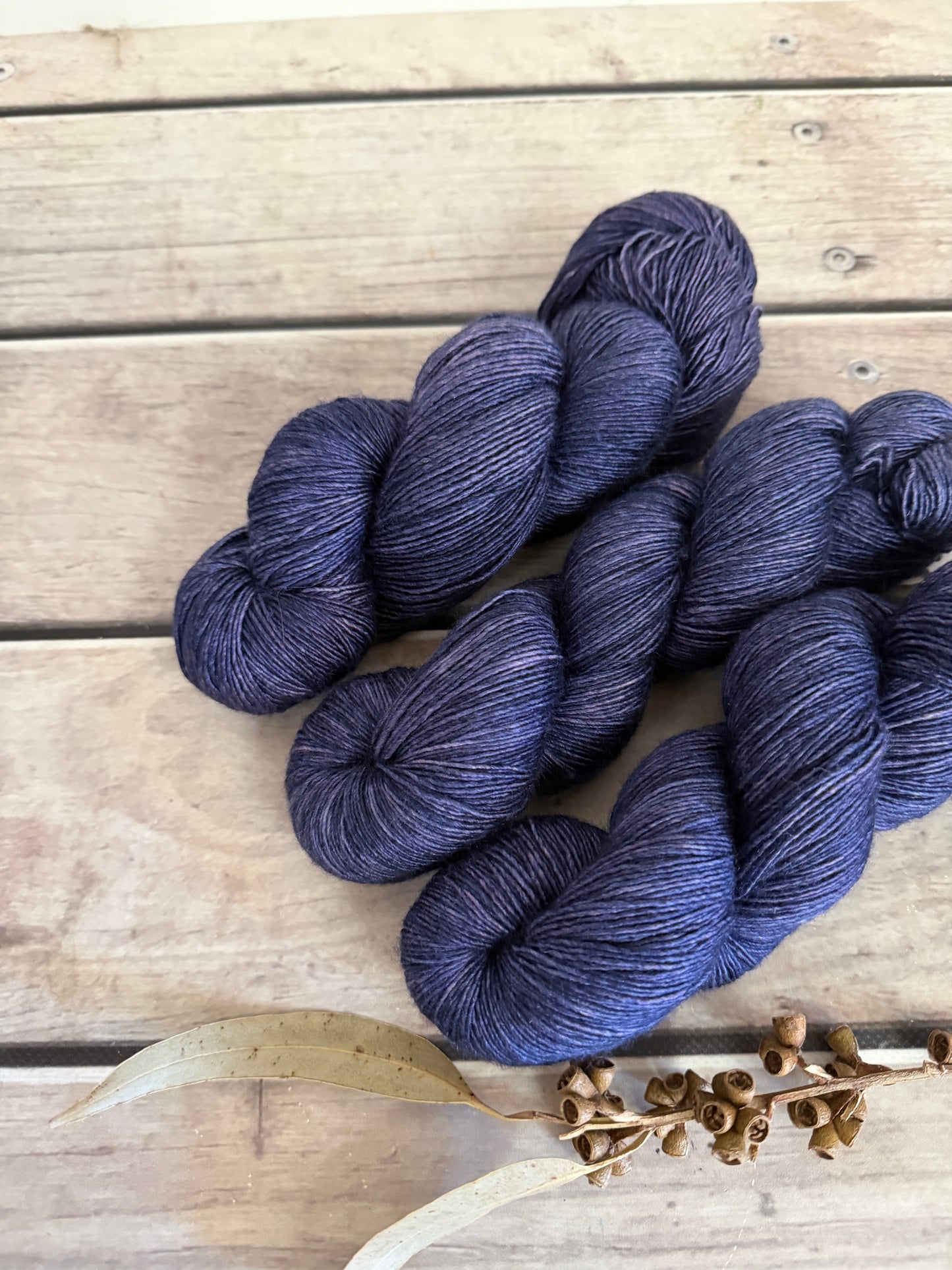 Wisteria -  Merino and Silk 4 ply single - Osmanthus