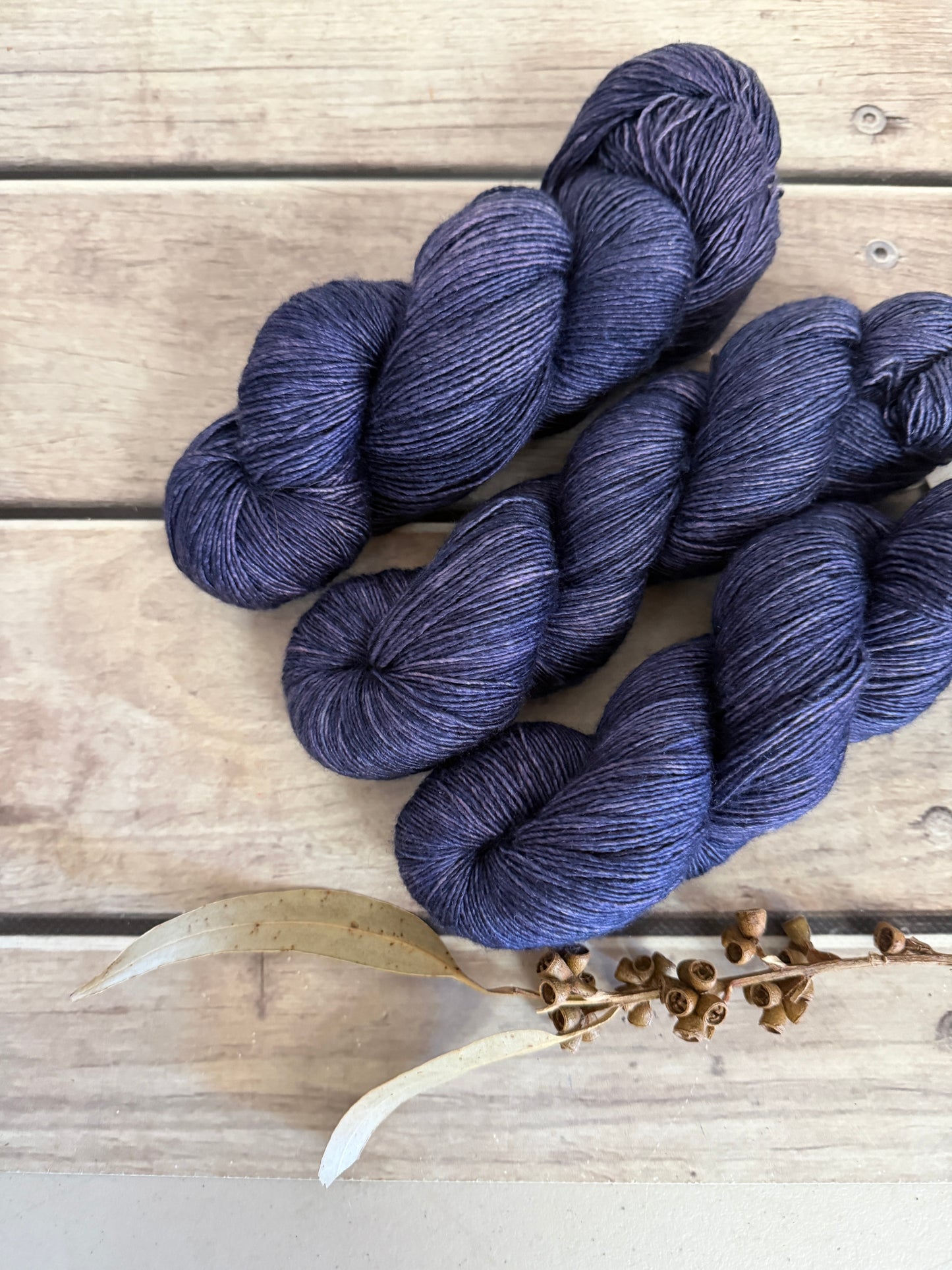 Wisteria -  Merino and Silk 4 ply single - Osmanthus
