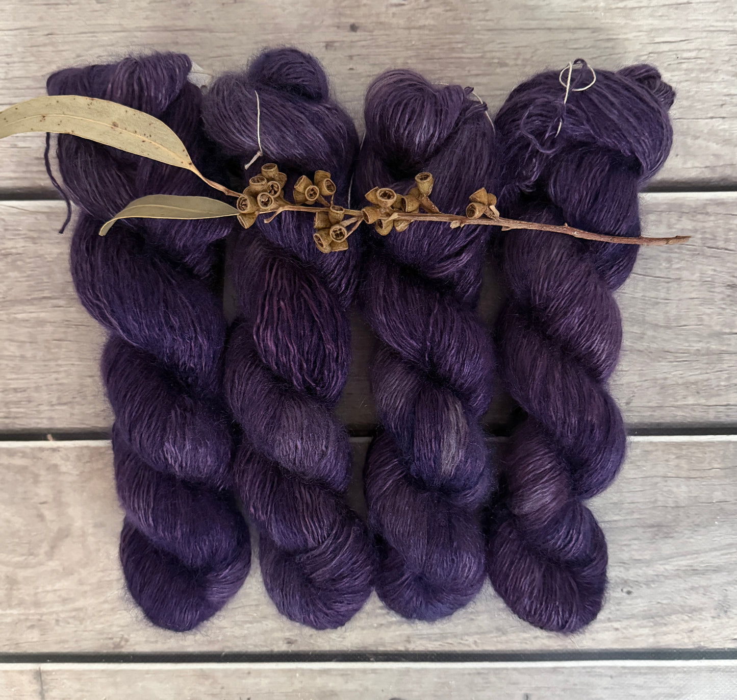 Dawn Haze - 5 ply silk/mohair and nylon - Rooibos
