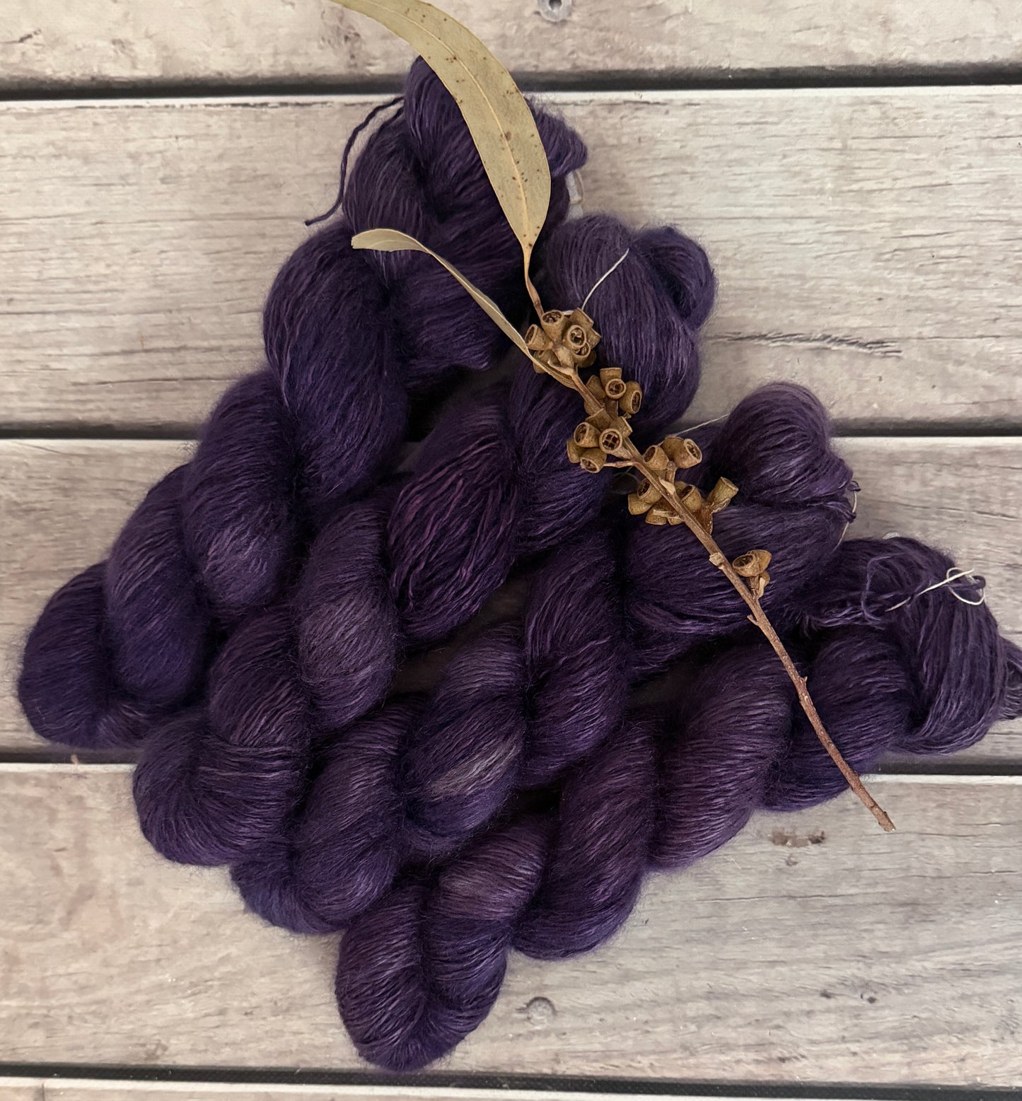 Dawn Haze - 5 ply silk/mohair and nylon - Rooibos