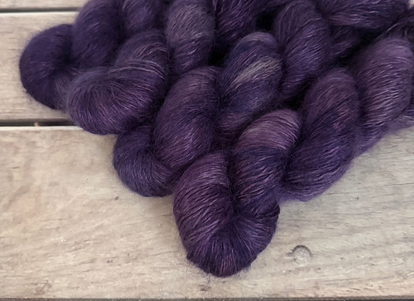 Dawn Haze - 5 ply silk/mohair and nylon - Rooibos